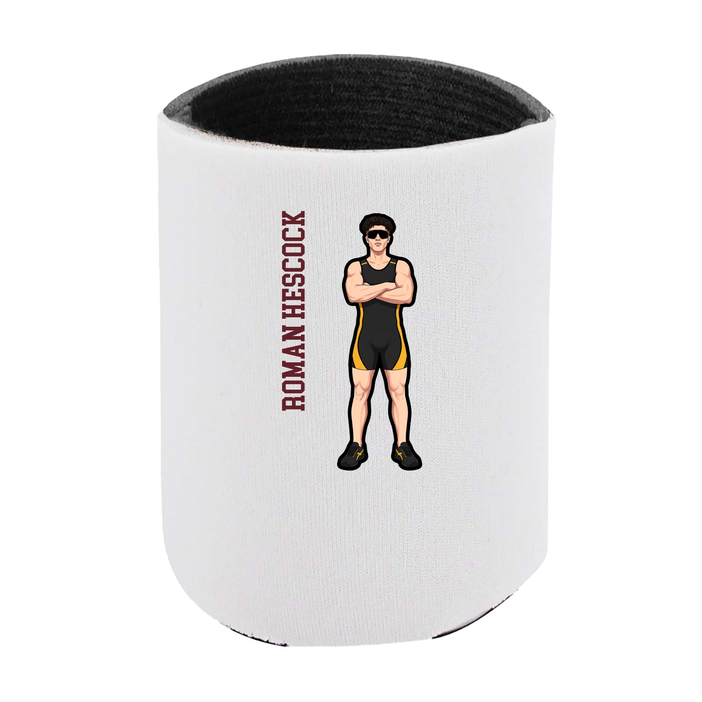 Can Holder — Name Vertical in White