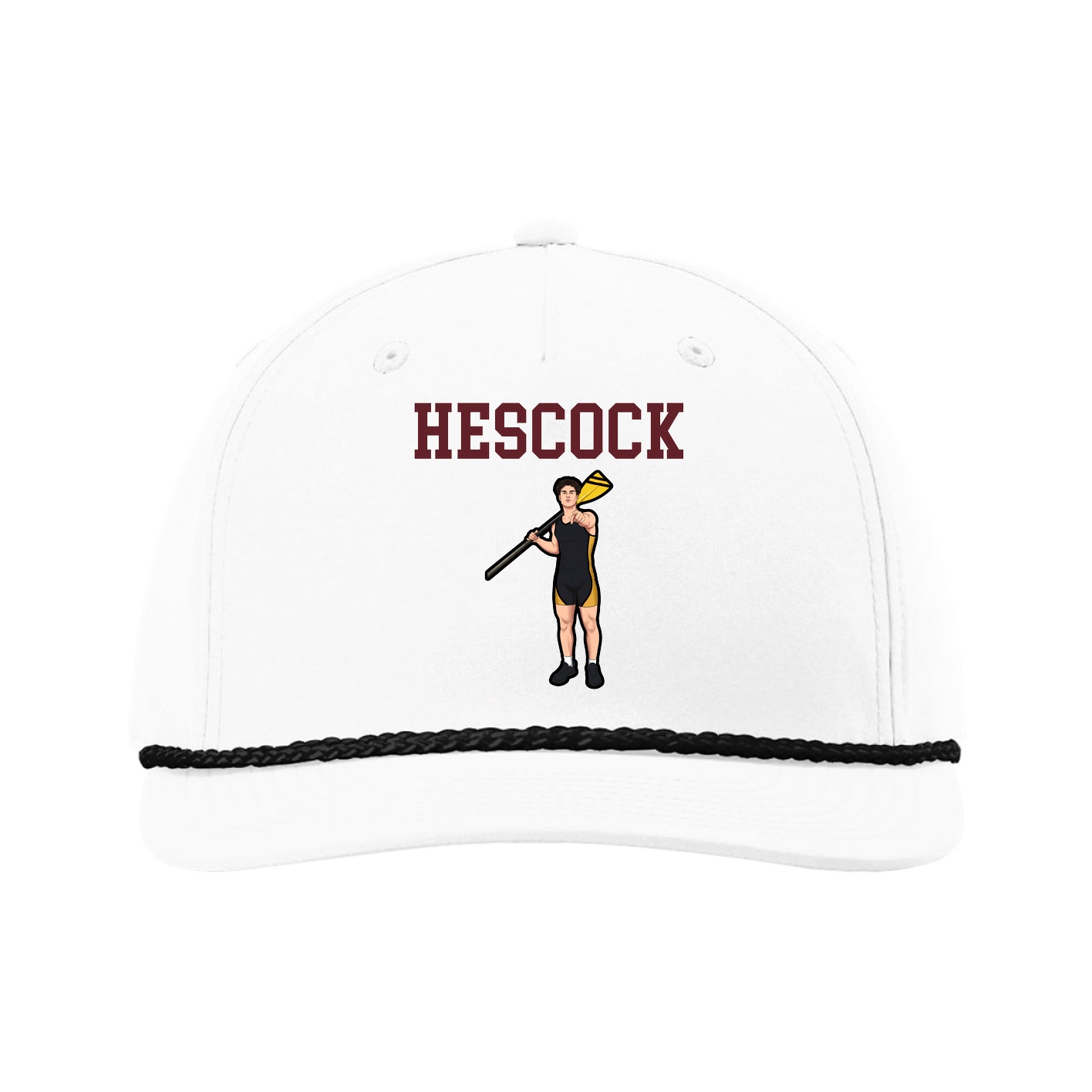 Five-Panel Classic Rope Cap — Shirsey in White