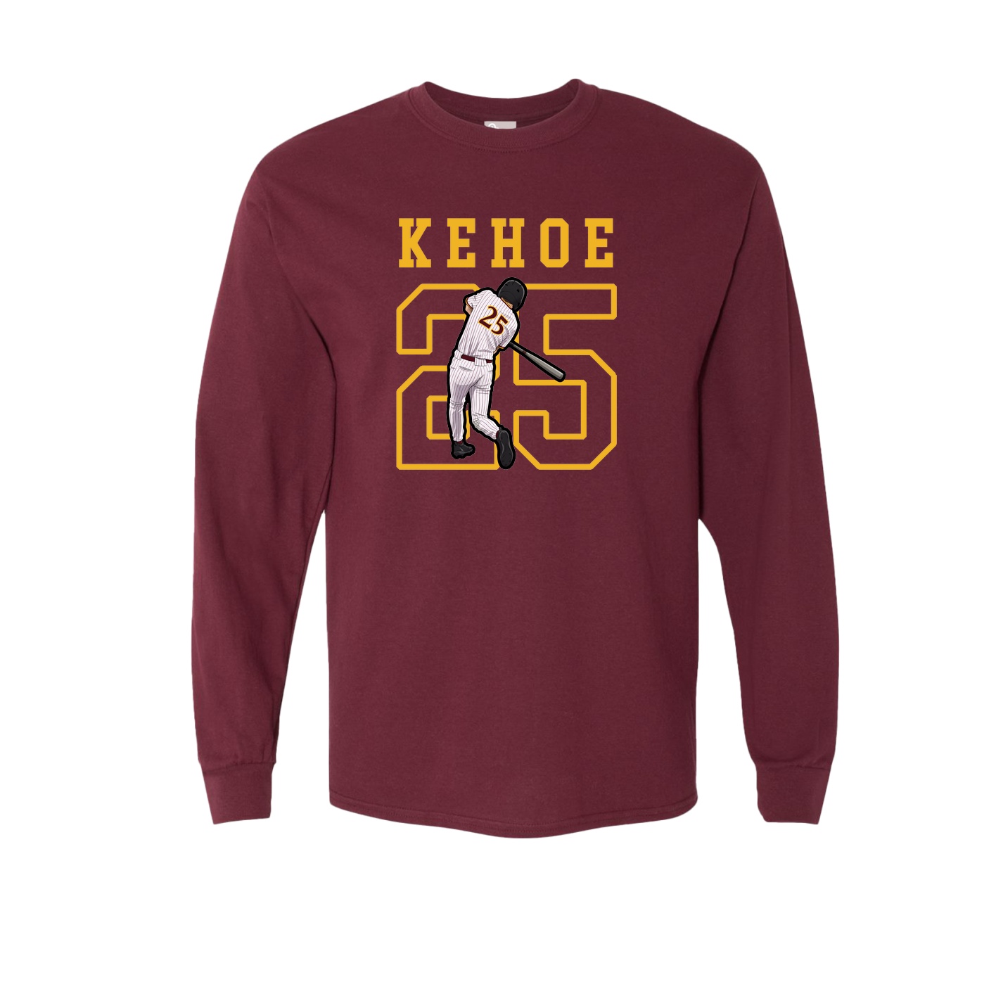 Long Sleeve Tee — Shirsey in Maroon