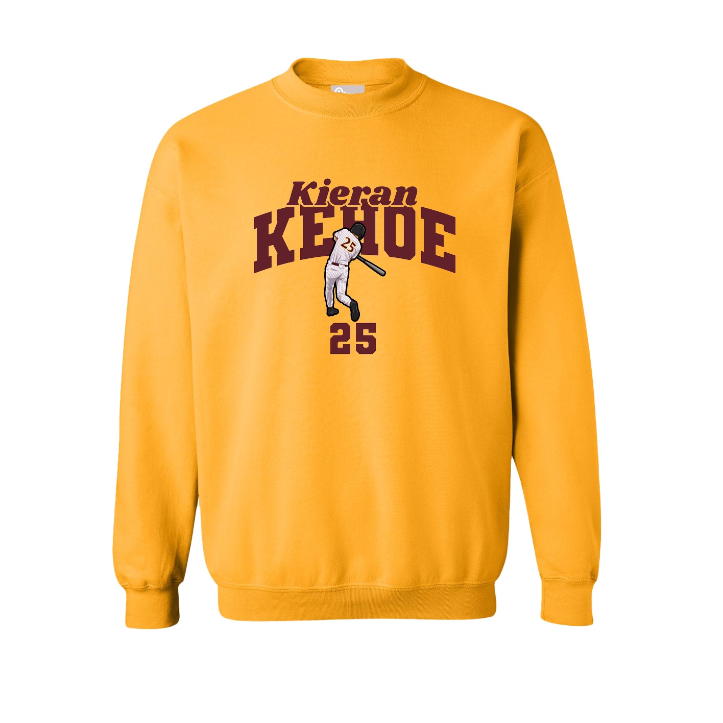 Fleece Crew — Signature Arch in Gold