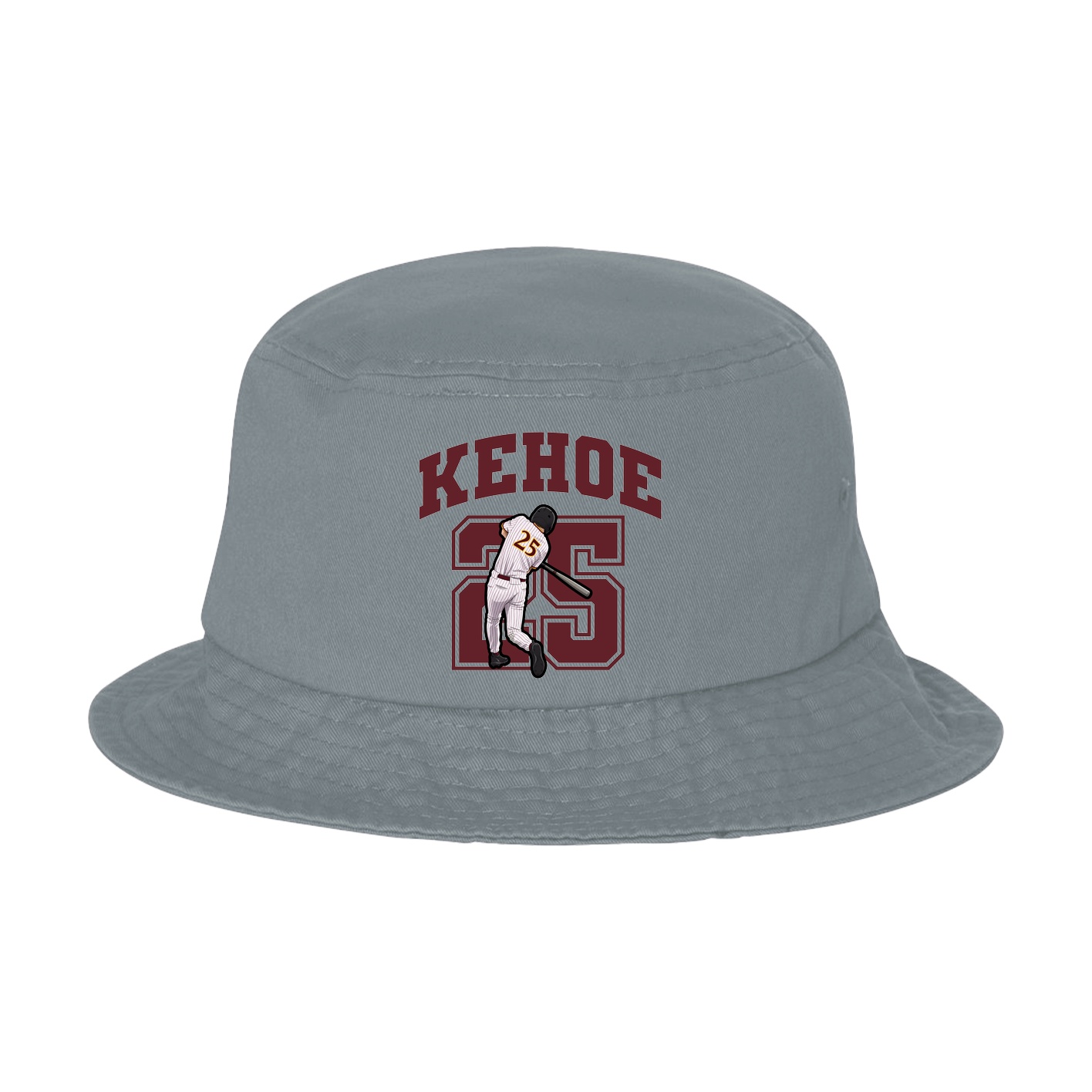 Bucket Cap — Number in Grey