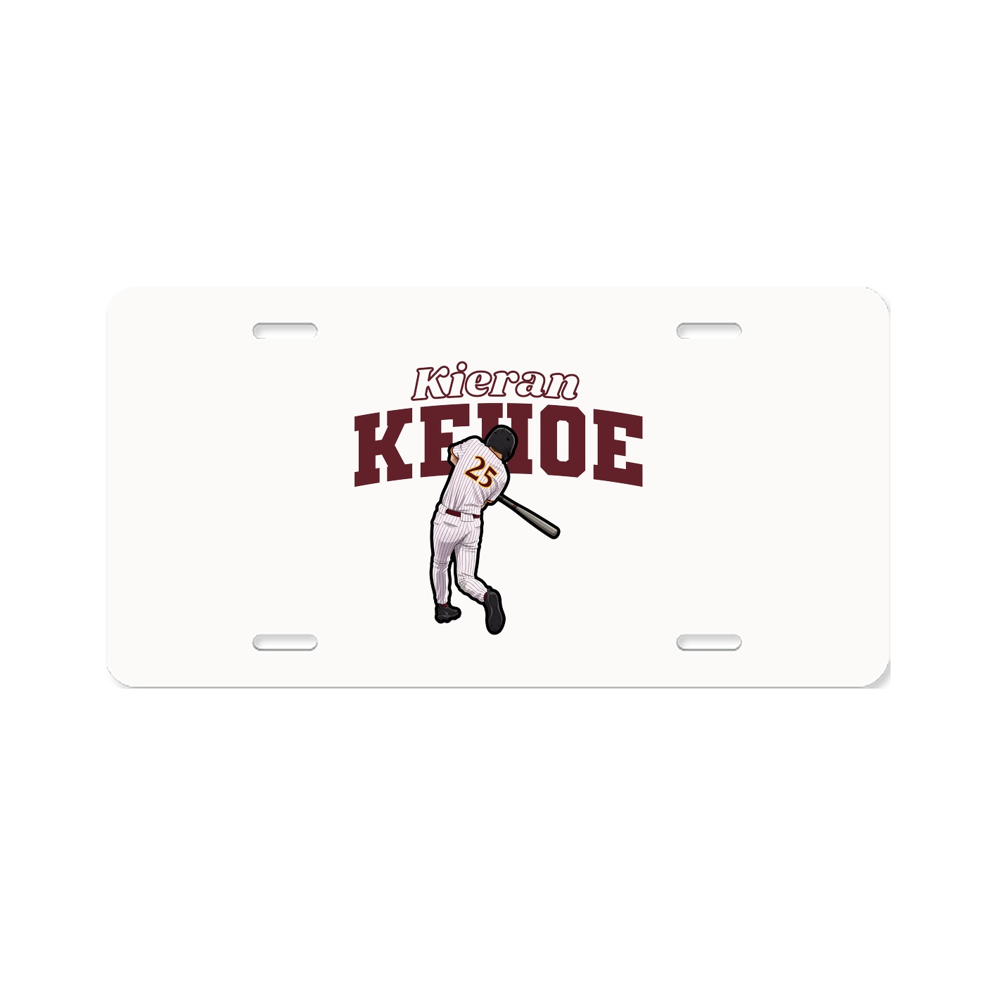 License Plate — Name Arch in Classic