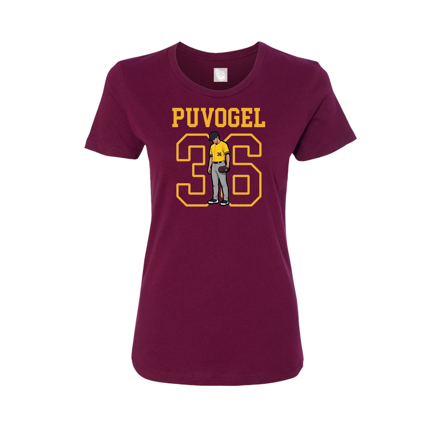 Fitted Women's Tee — Shirsey in Maroon