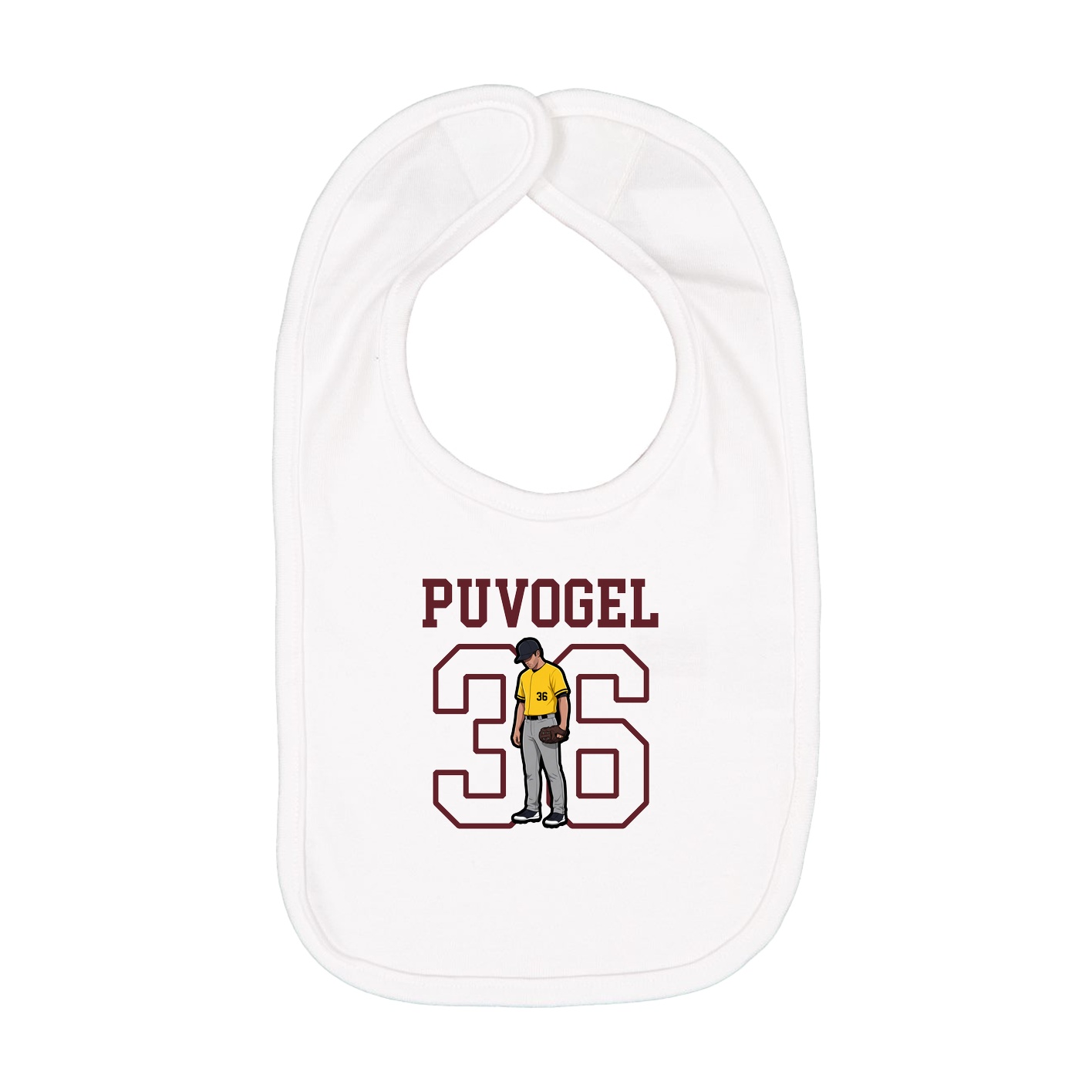 Infant Bib — Shirsey in White