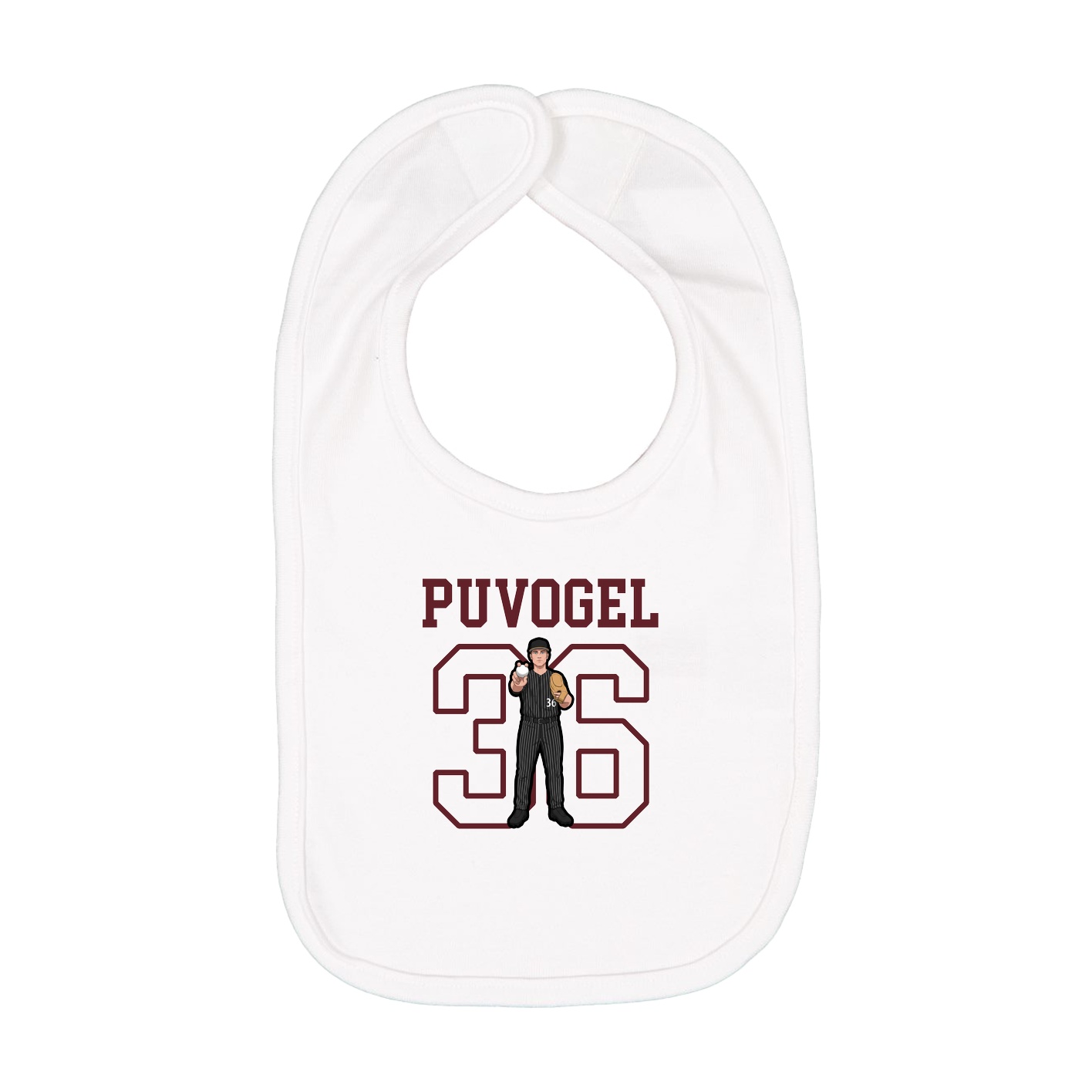 Infant Bib — Shirsey in White
