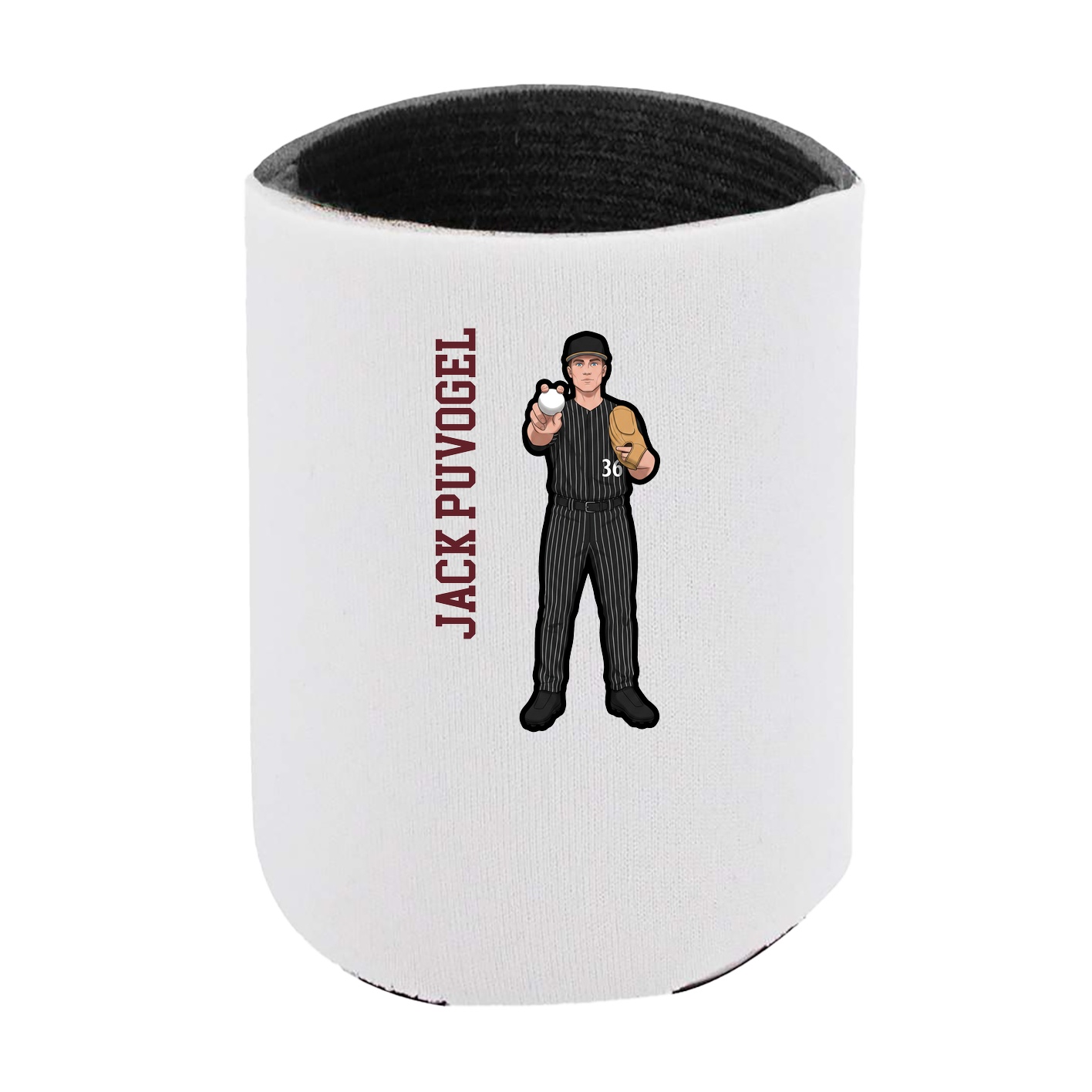 Can Holder — Name Vertical in White