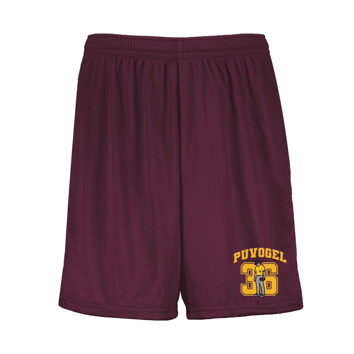 Shorts — Number in Maroon