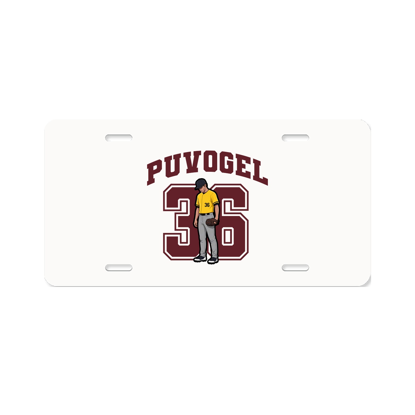 License Plate — Number in Classic