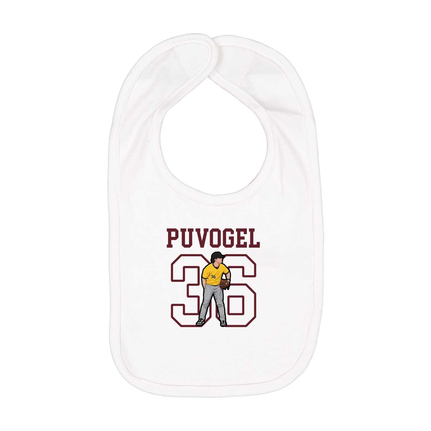 Infant Bib — Shirsey in White