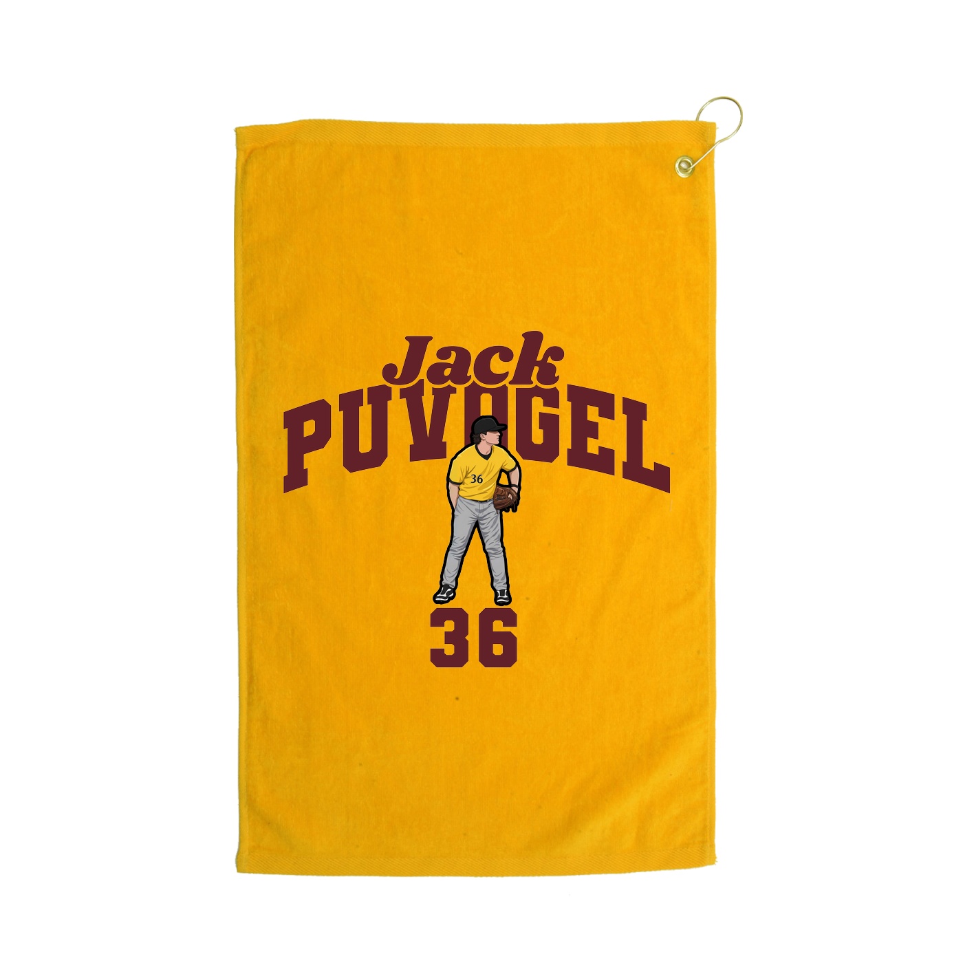 Golf Towel — Signature Arch in Gold