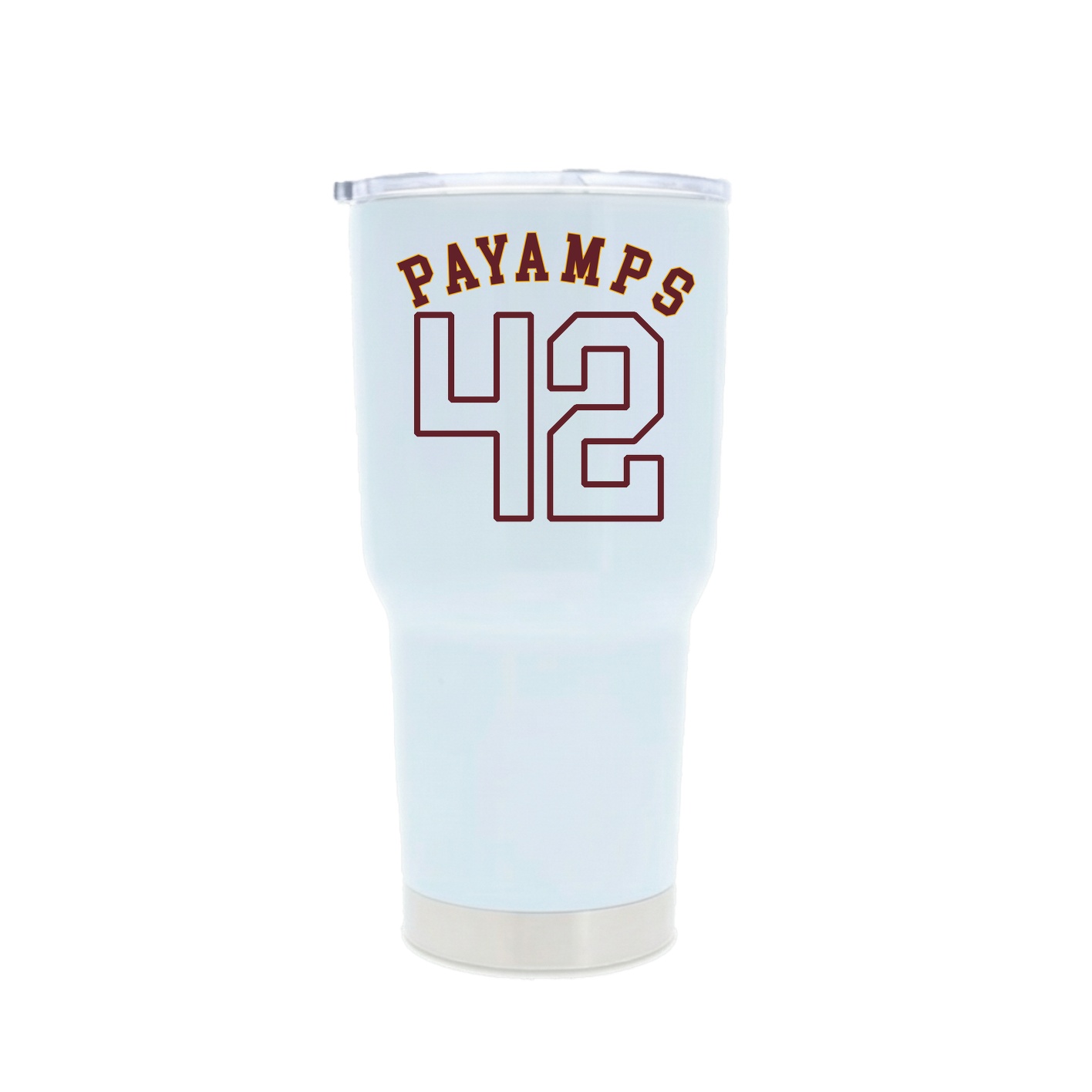 30oz Stainless Steel Tumbler — Shirsey Arch in White