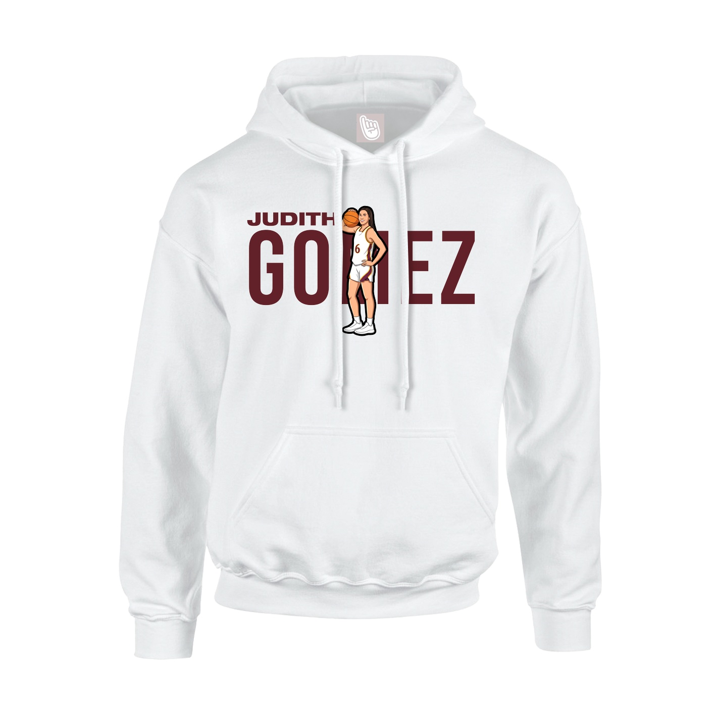 Hoodie — Player Name in White