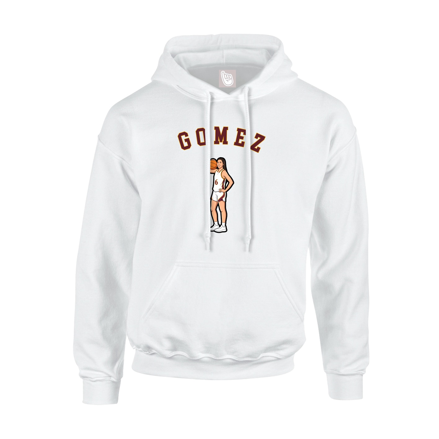 Youth Hoodie — Shirsey Arch in White