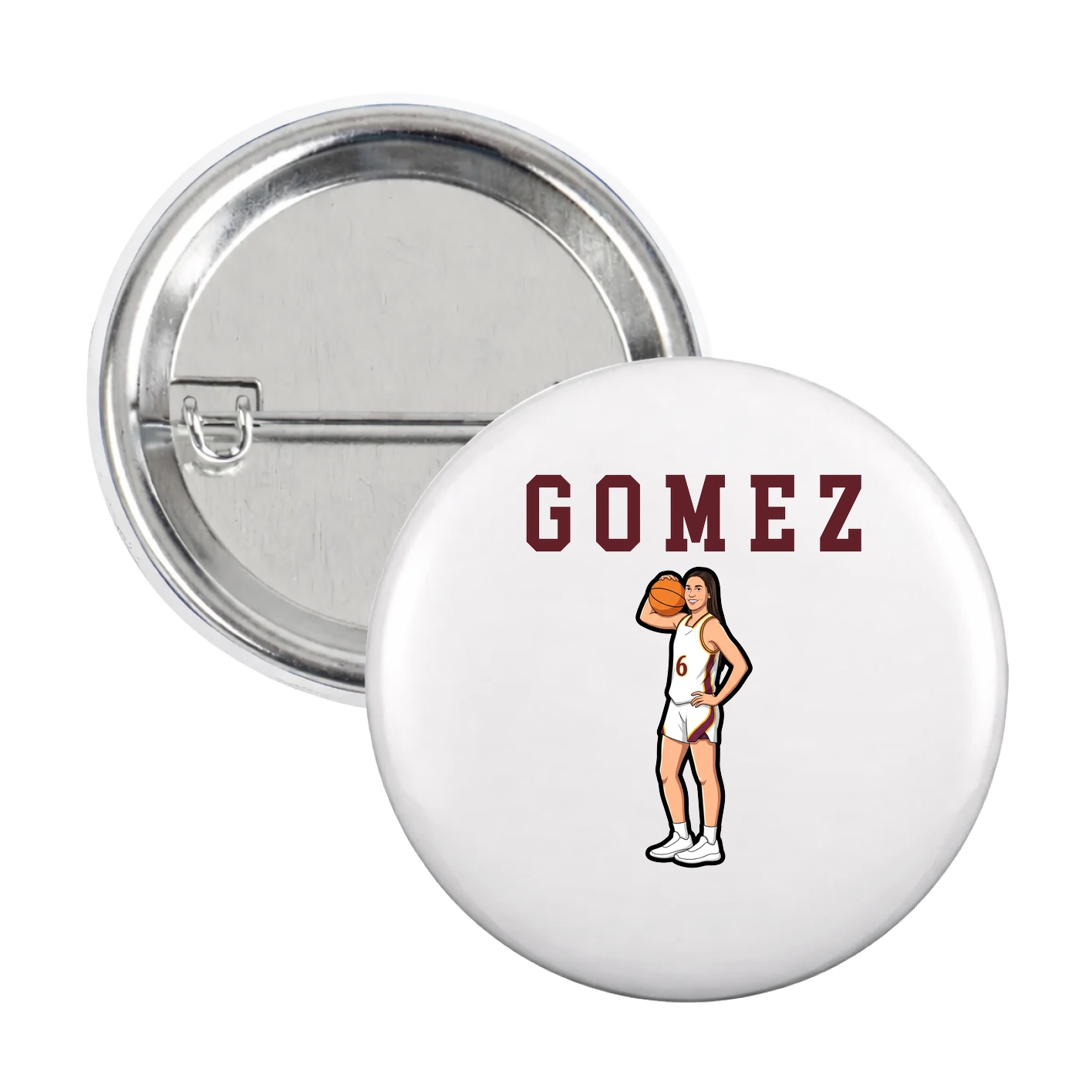 Game Day Button — Shirsey in White
