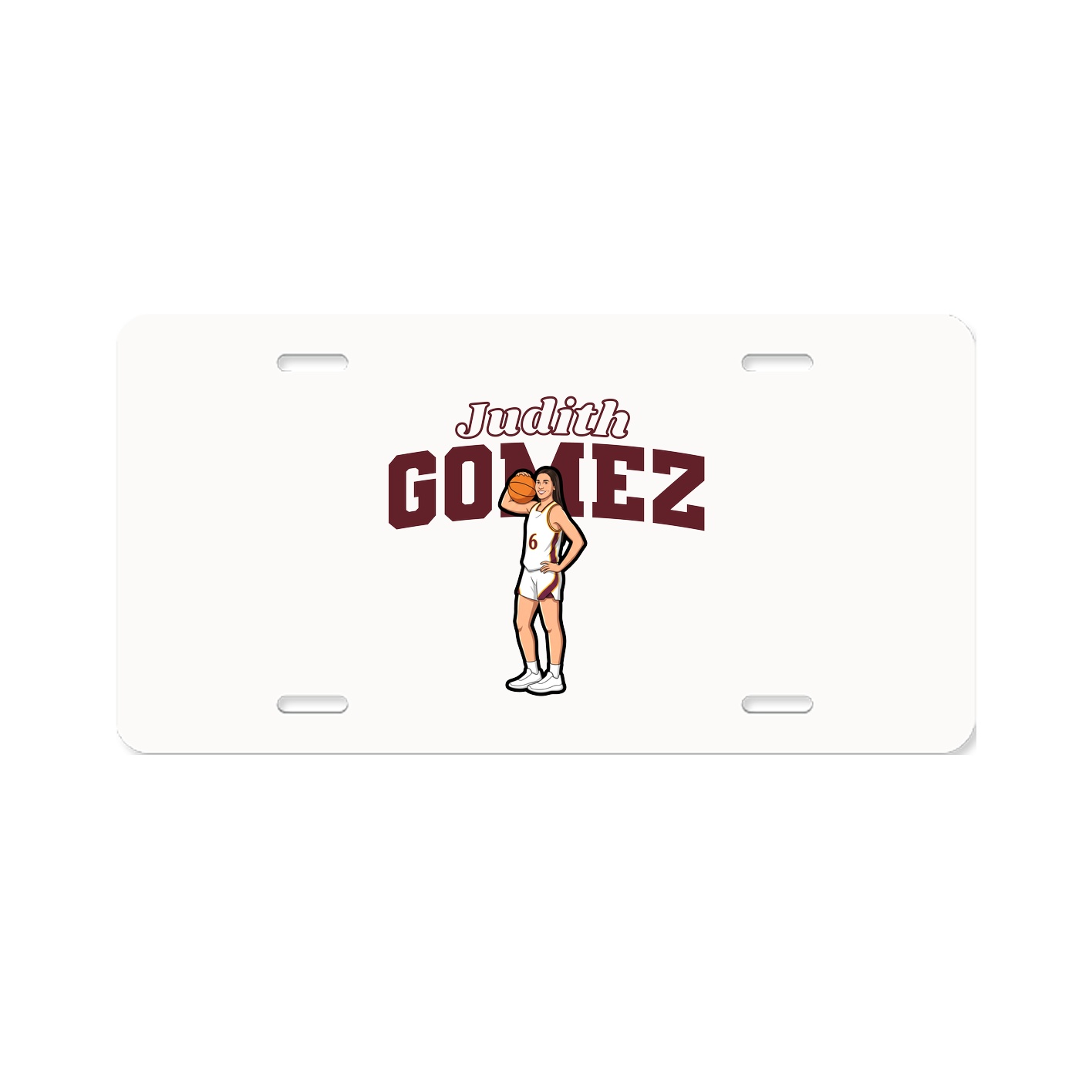 License Plate — Name Arch in Classic