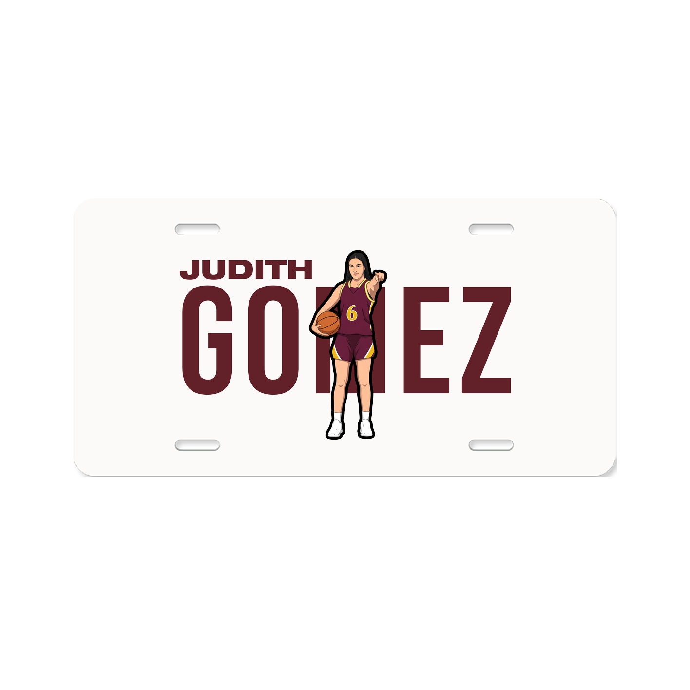 License Plate — Player Name in Classic