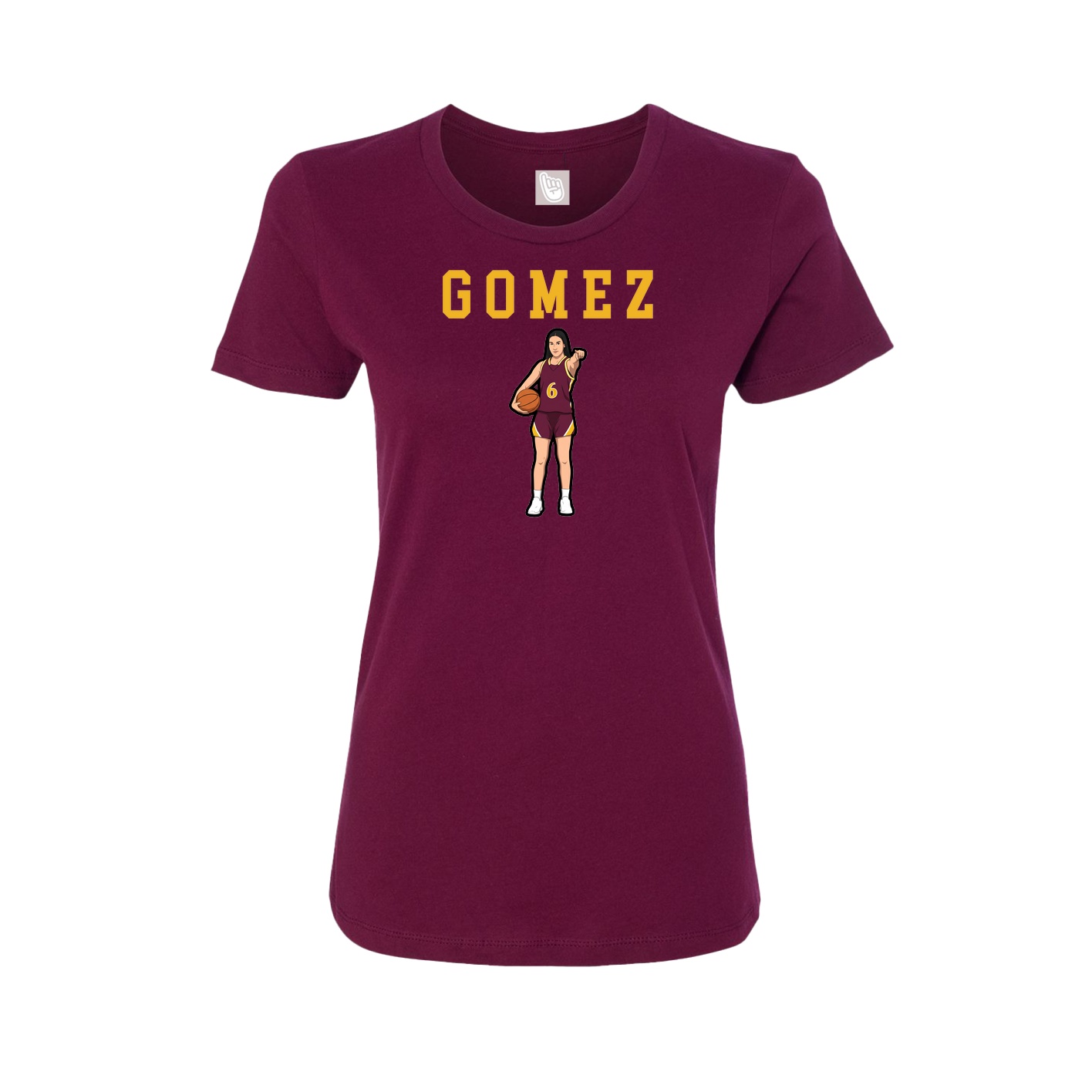Fitted Women's Tee — Shirsey in Maroon