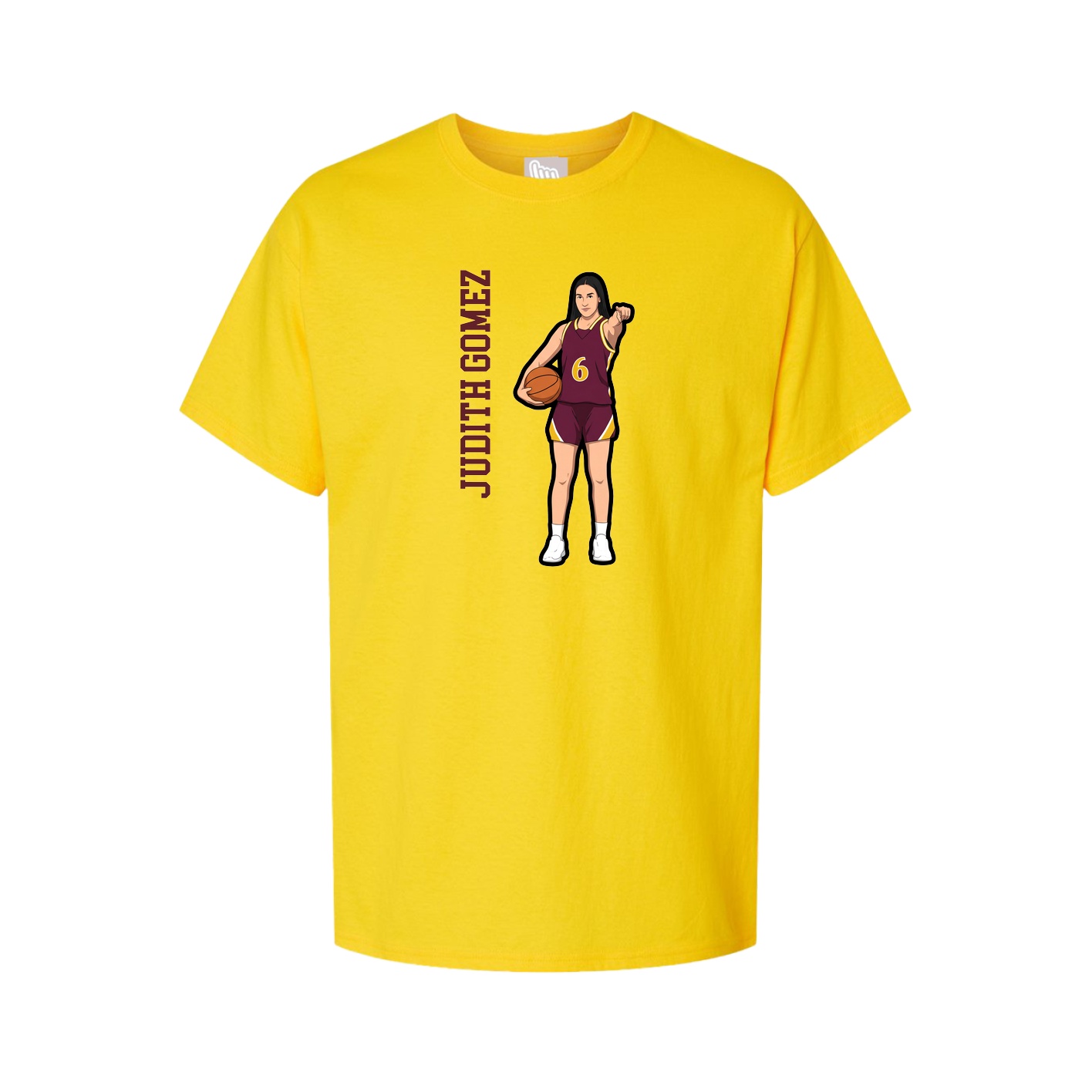 Tee — Name Vertical in Gold