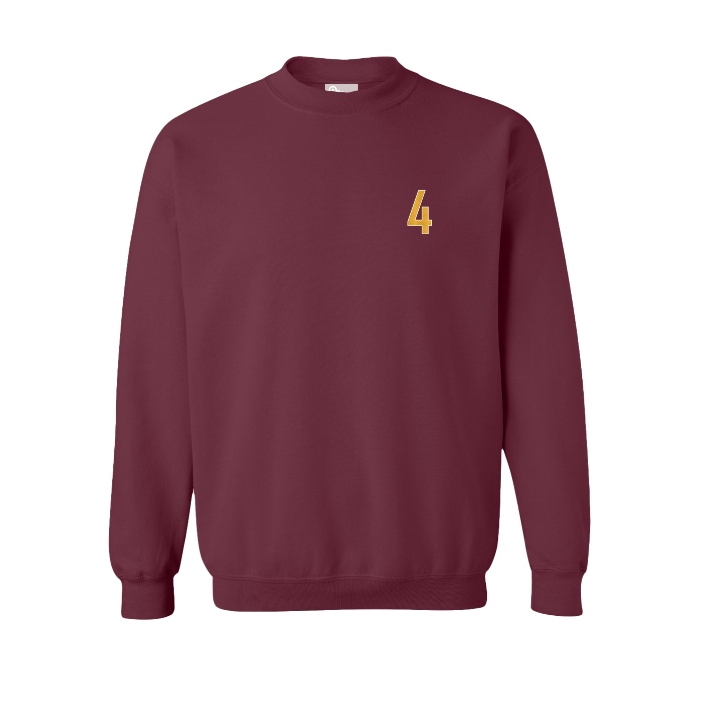Fleece Crew — Front Shirsy in Maroon