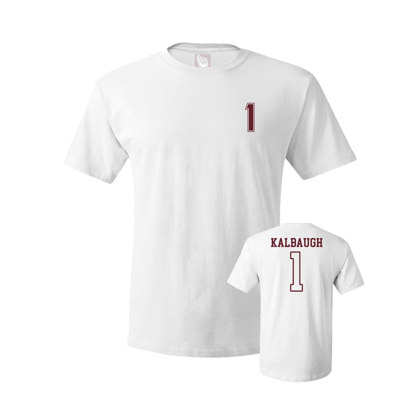 Youth Tee — Chest Back in White