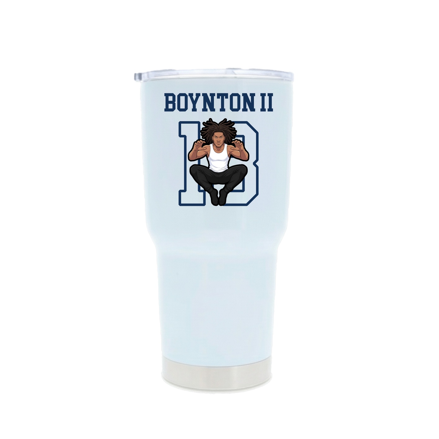 30oz Stainless Steel Tumbler — Shirsey in White