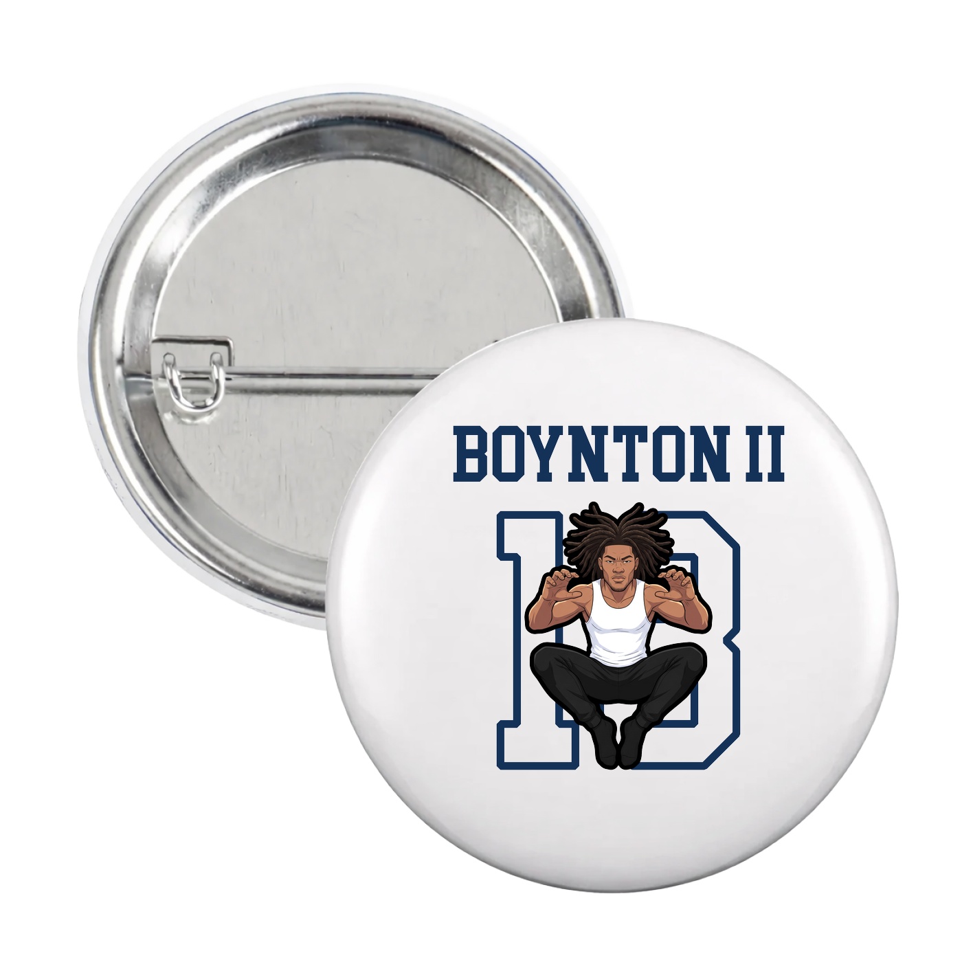 Game Day Button — Shirsey in White