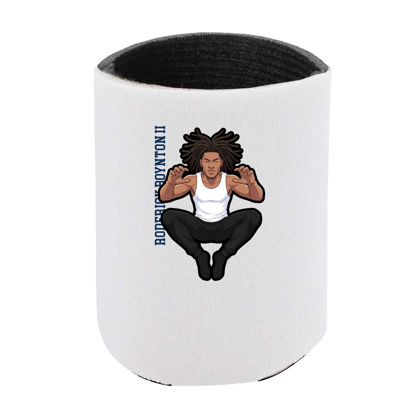 Can Holder — Name Vertical in White