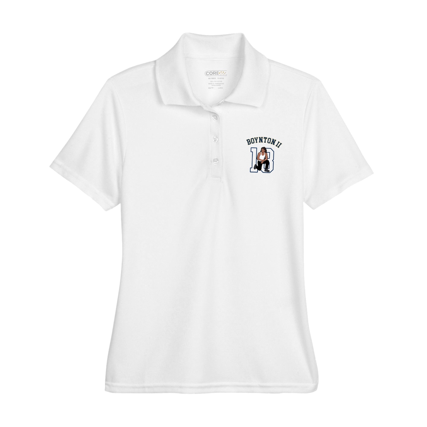Womens Performance Polo — Shirsey Arch in White
