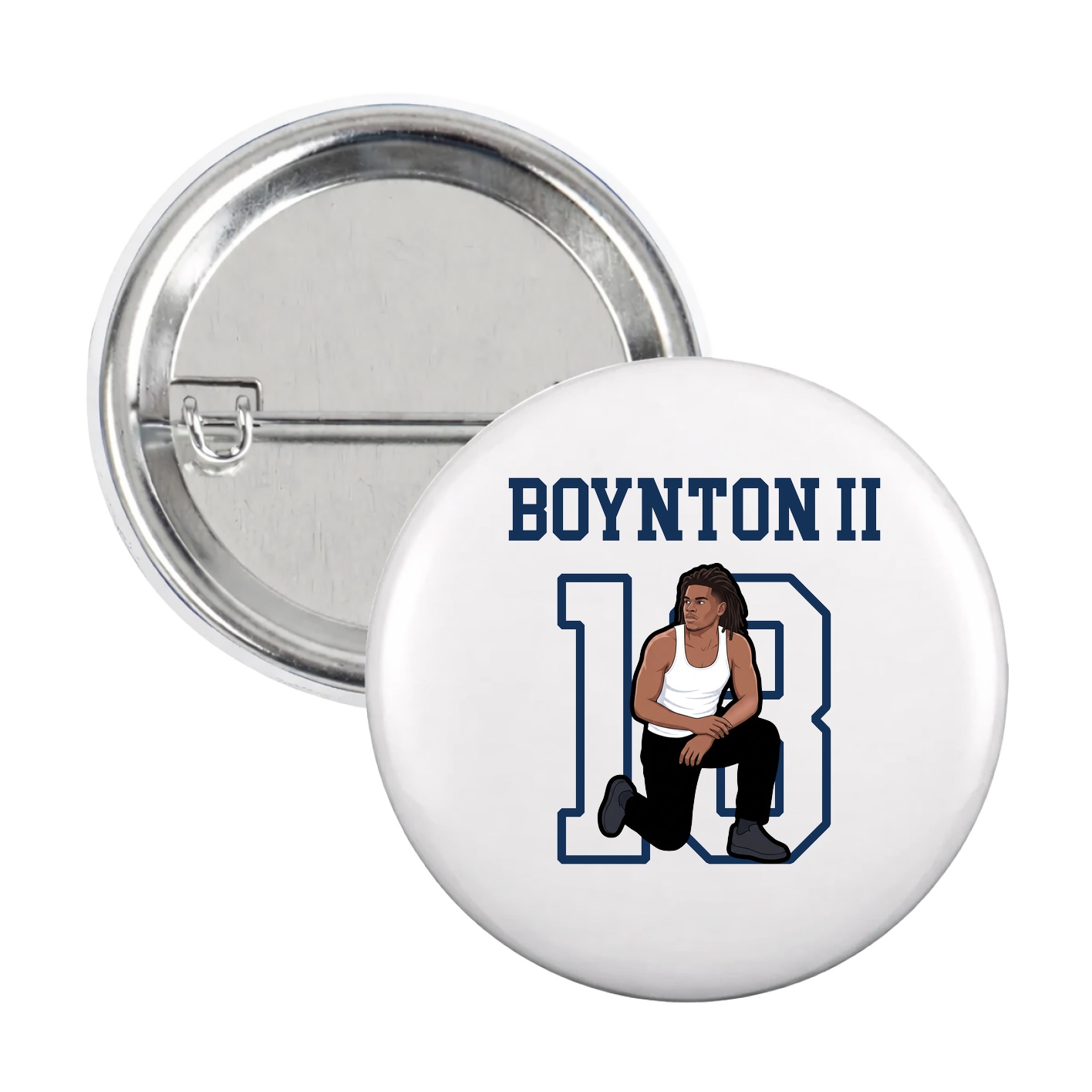 Game Day Button — Shirsey in White