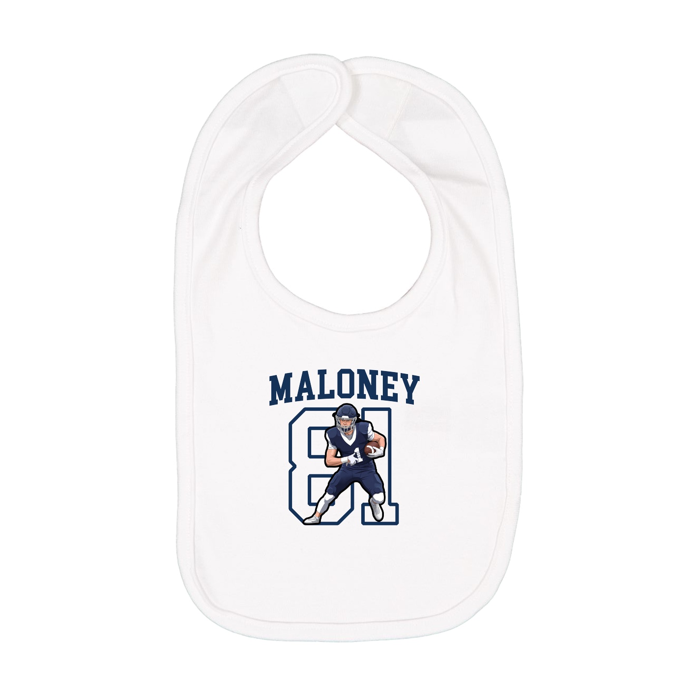Infant Bib — Shirsey in White