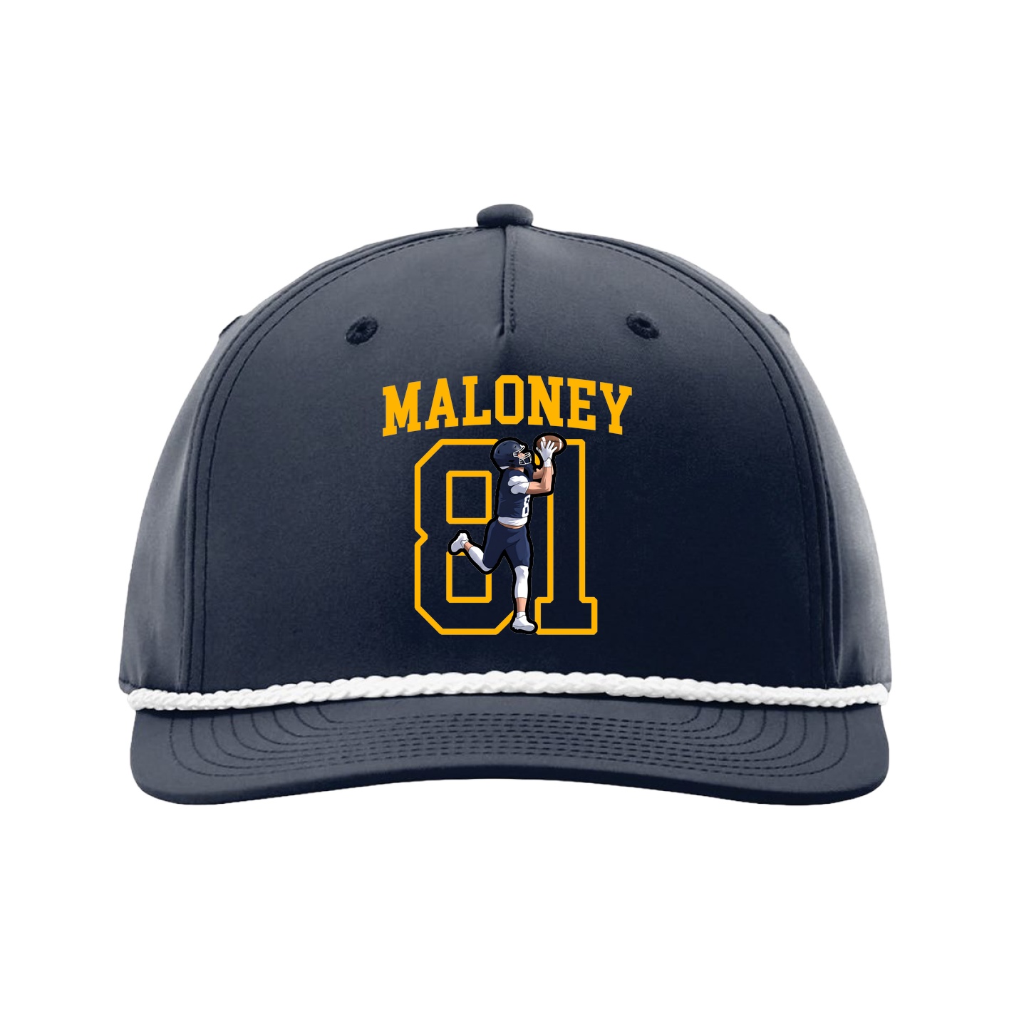 Five-Panel Classic Rope Cap — Shirsey in Navy