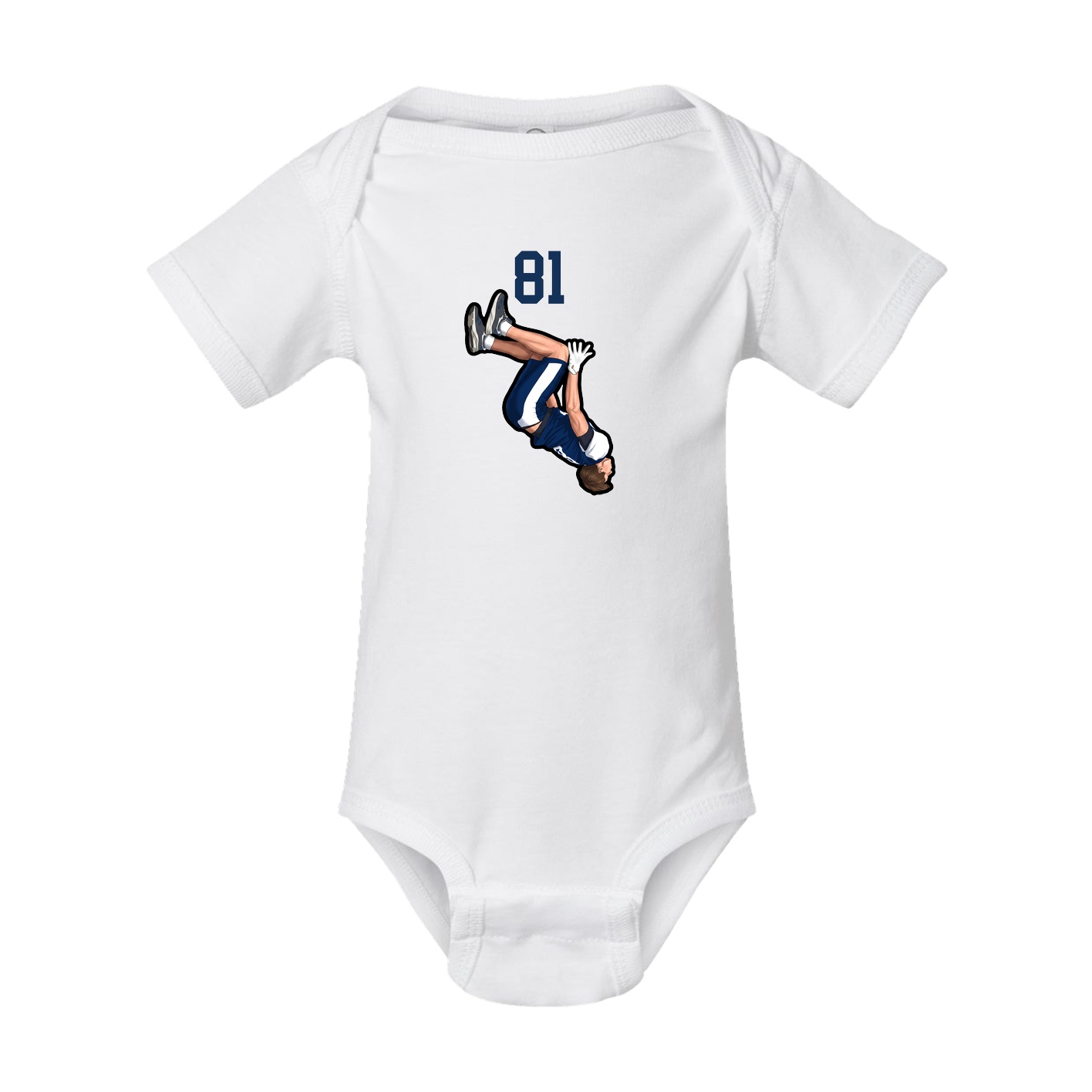 Baby Onesie — Number Top in White