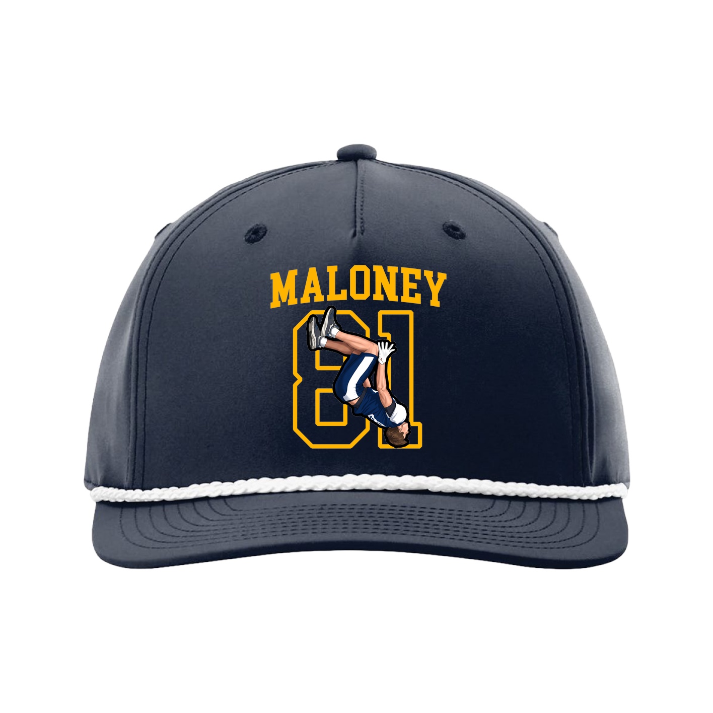 Five-Panel Classic Rope Cap — Shirsey in Navy