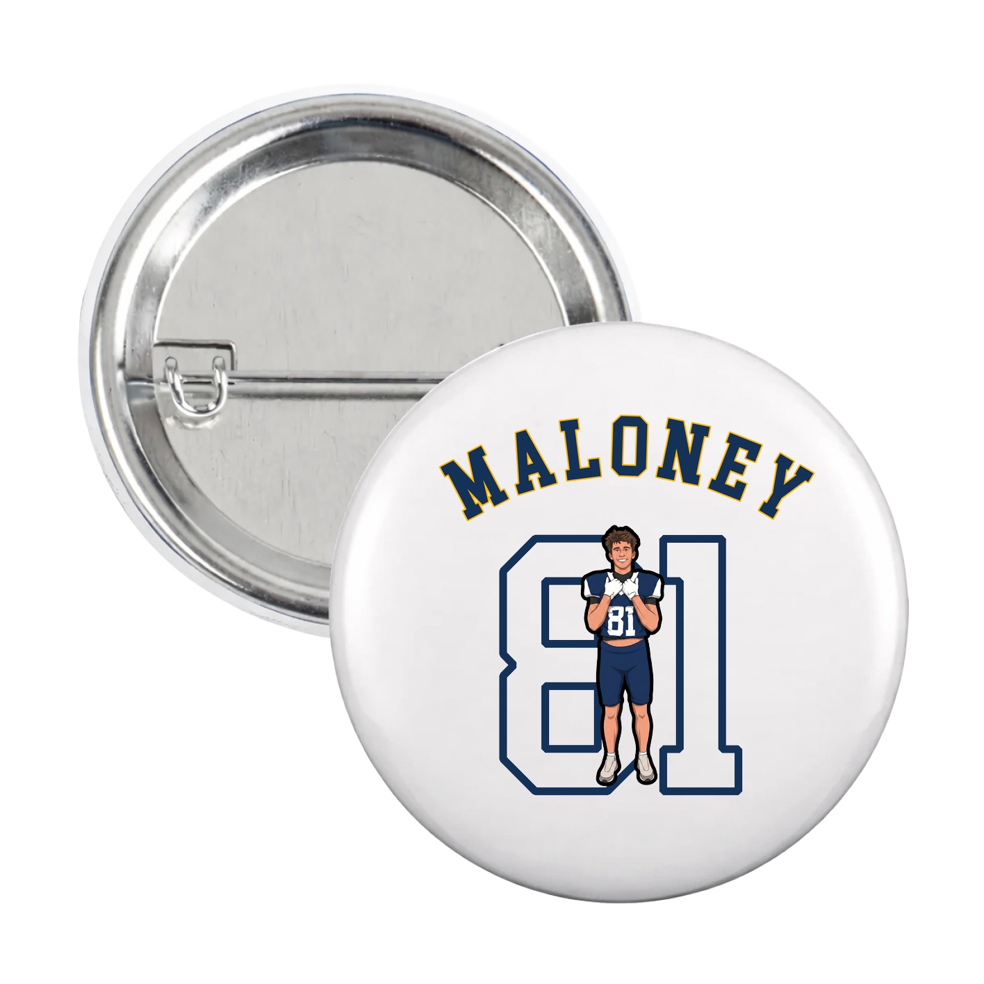 Game Day Button — Shirsey Arch in White