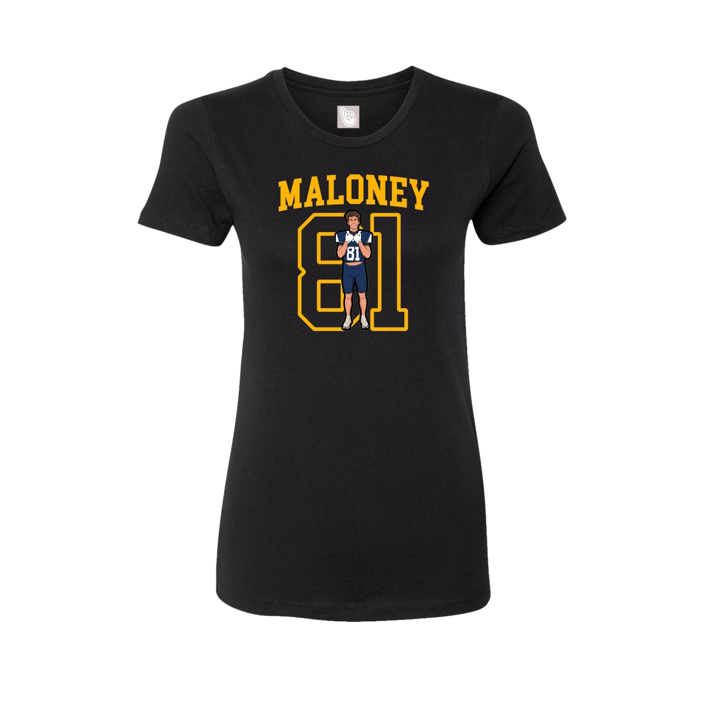 Fitted Women's Tee — Shirsey in Black