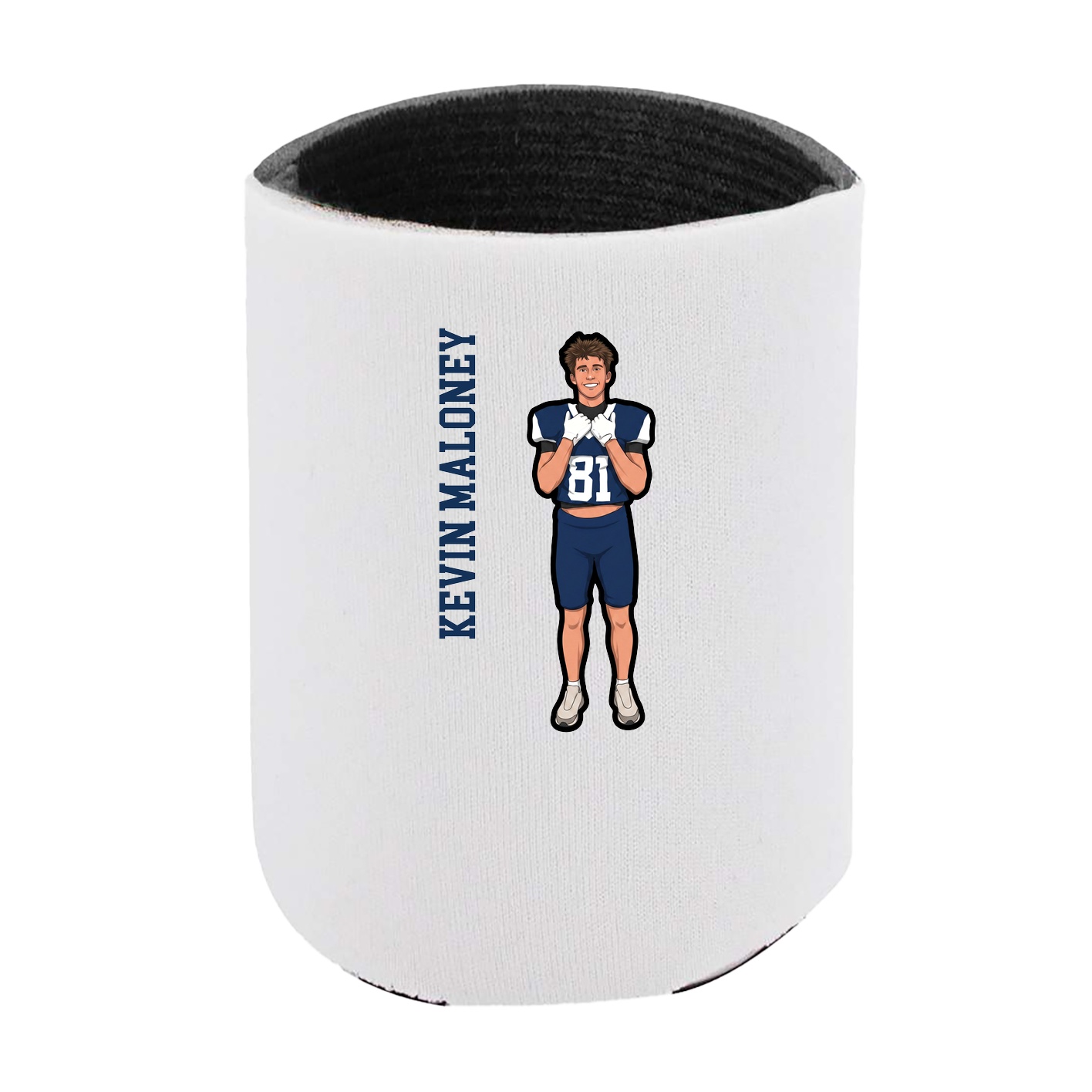 Can Holder — Name Vertical in White