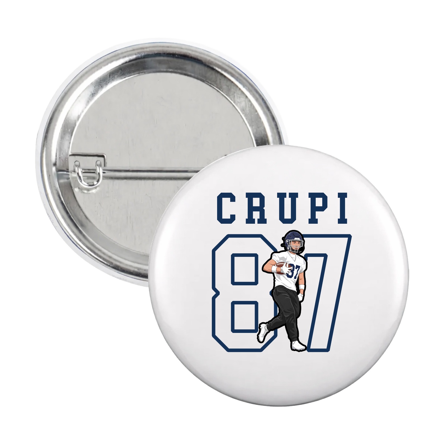 Game Day Button — Shirsey in White