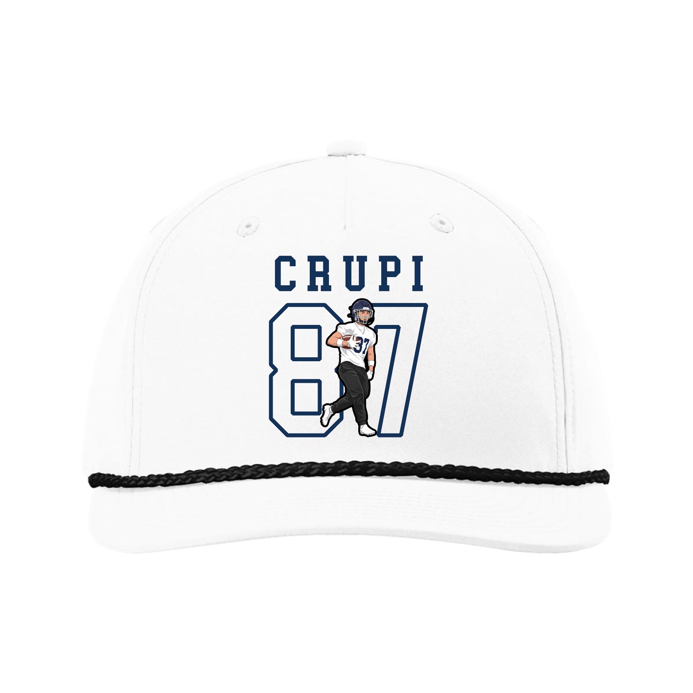 Five-Panel Classic Rope Cap — Shirsey in White