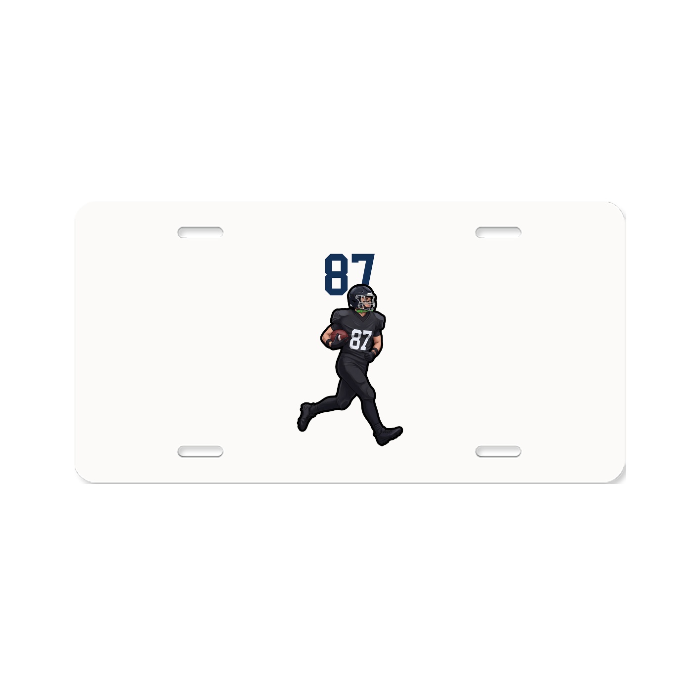 License Plate — Number Top in Classic