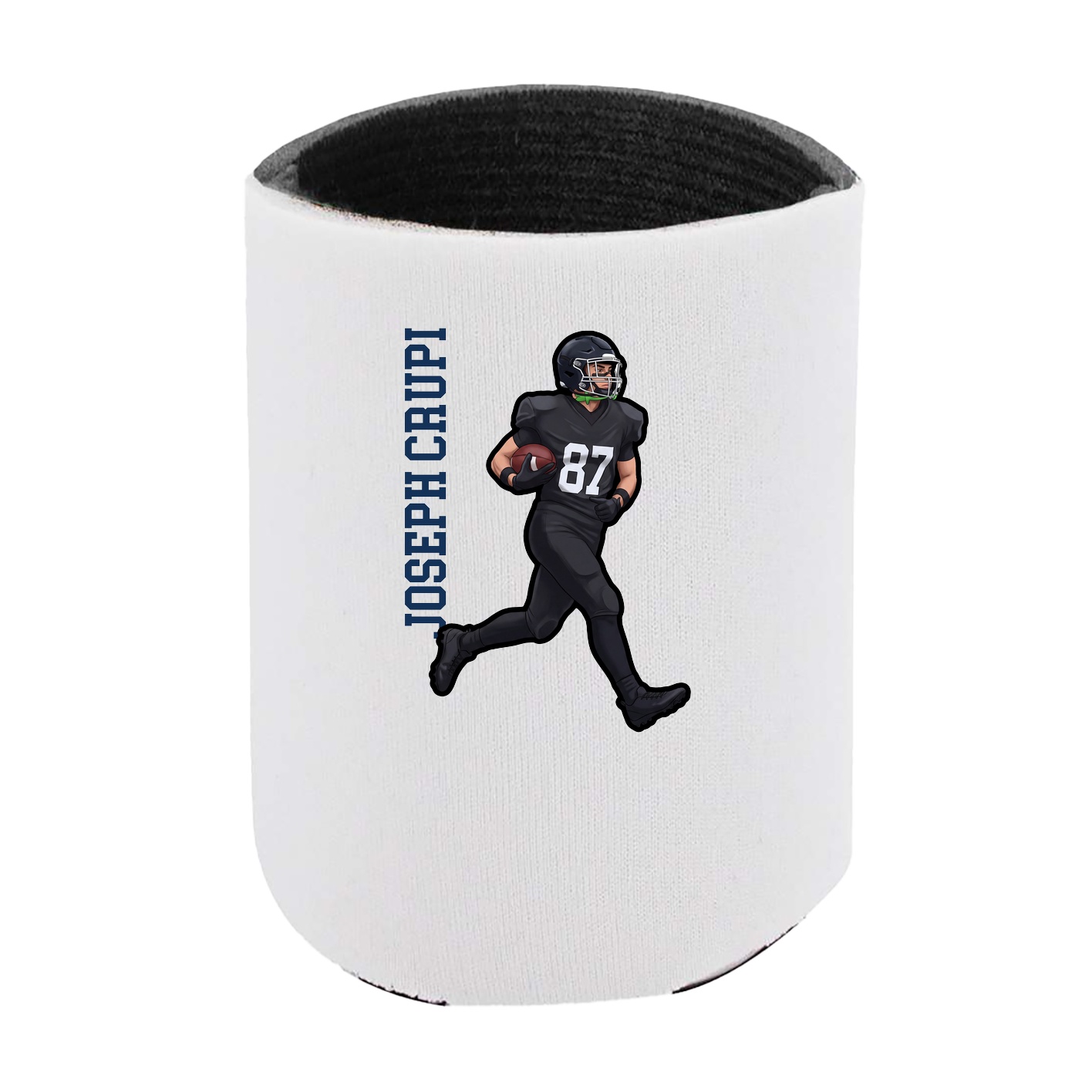 Can Holder — Name Vertical in White