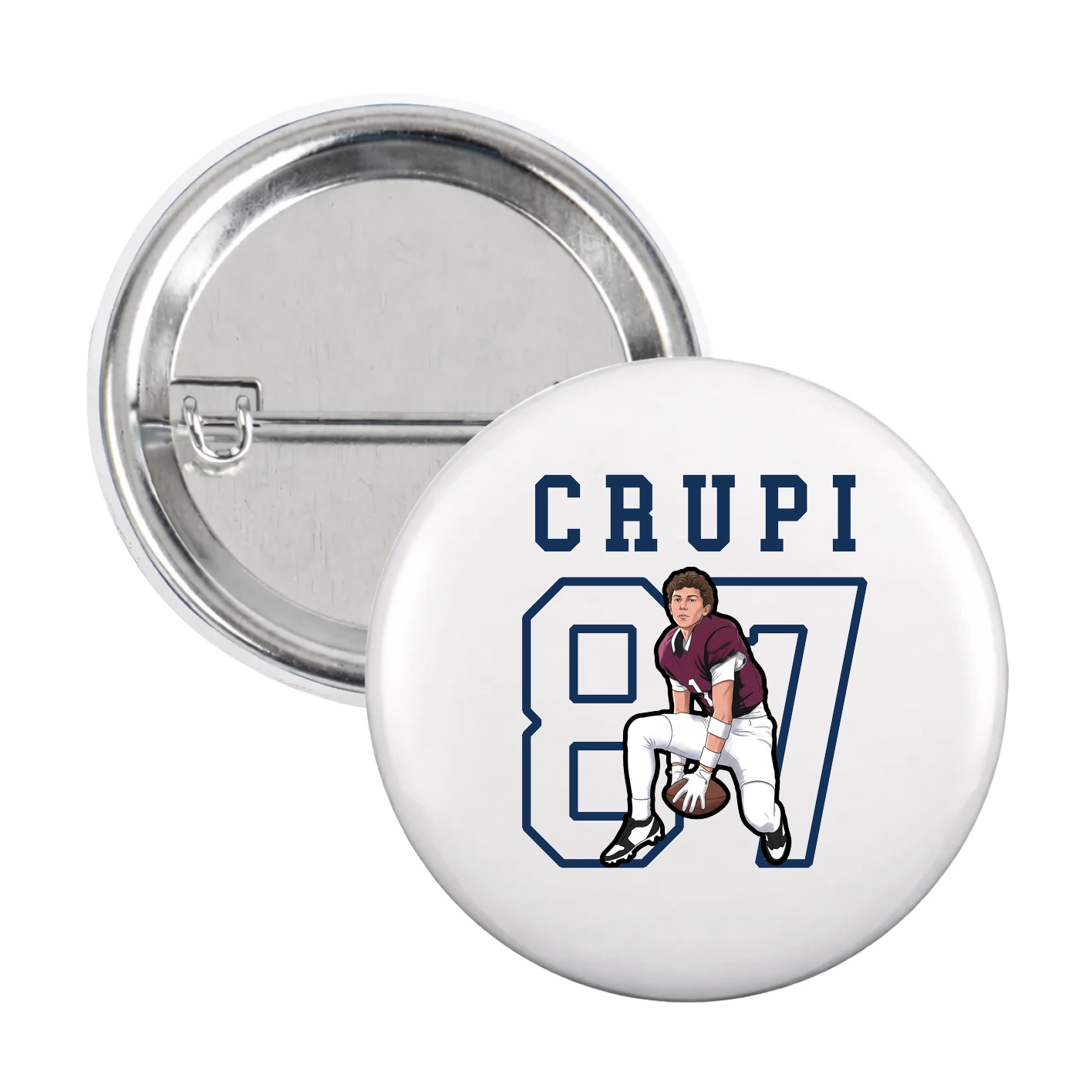 Game Day Button — Shirsey in White