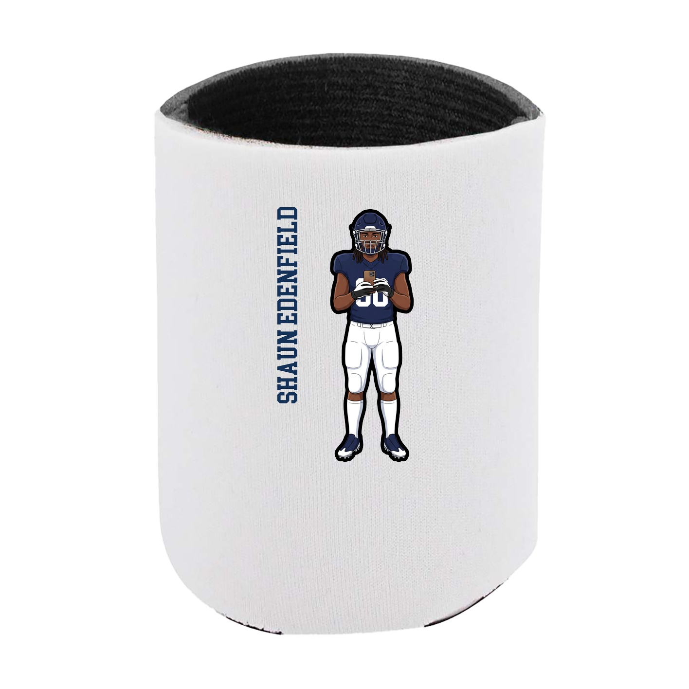 Can Holder — Name Vertical in White