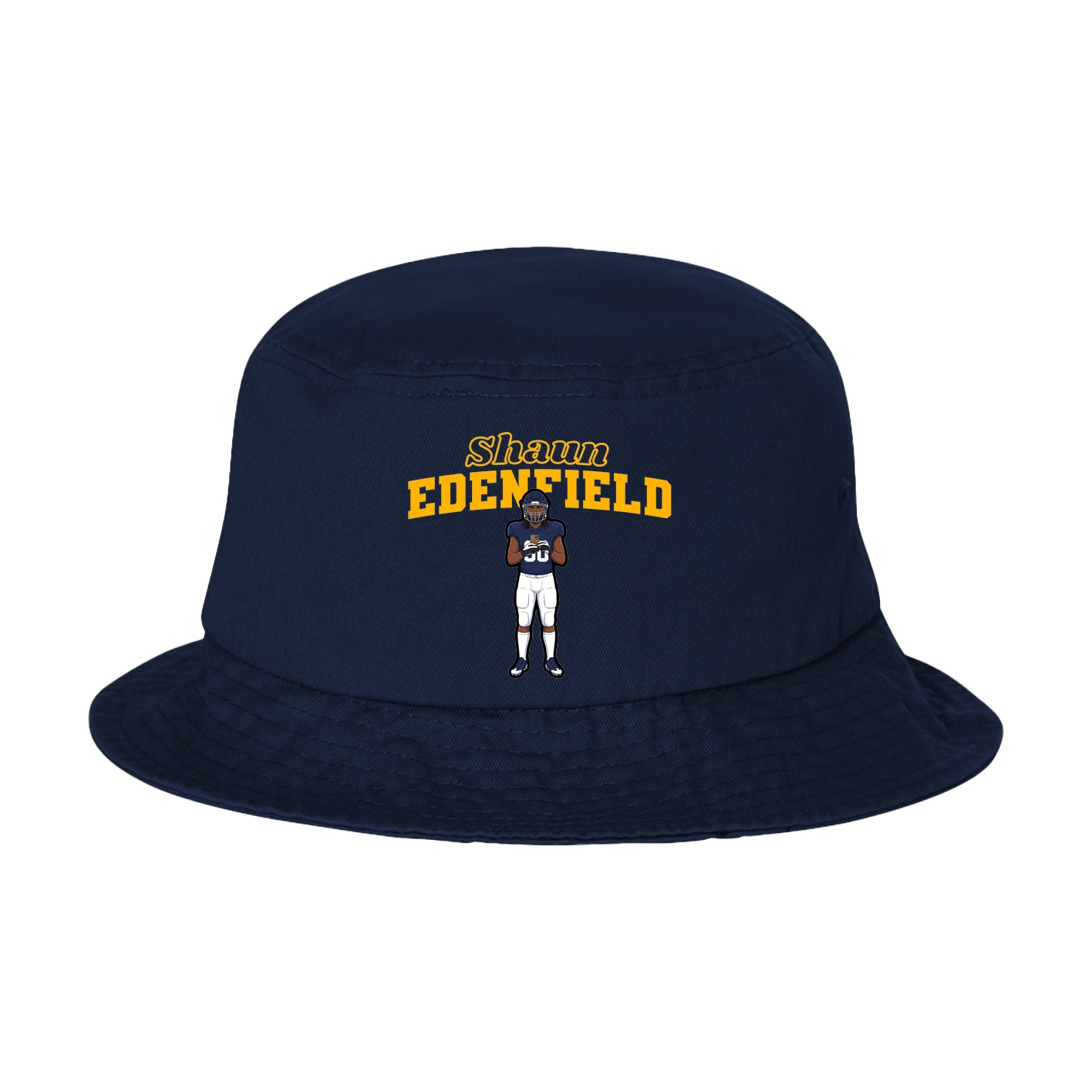 Bucket Cap — Name Arch in Navy