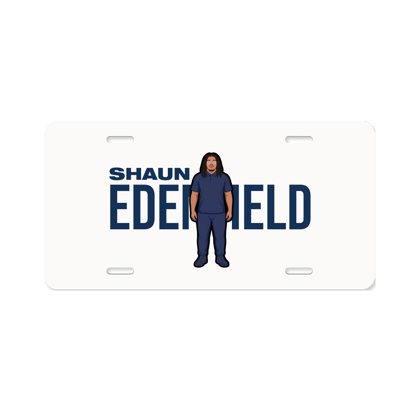 License Plate — Player Name in Classic