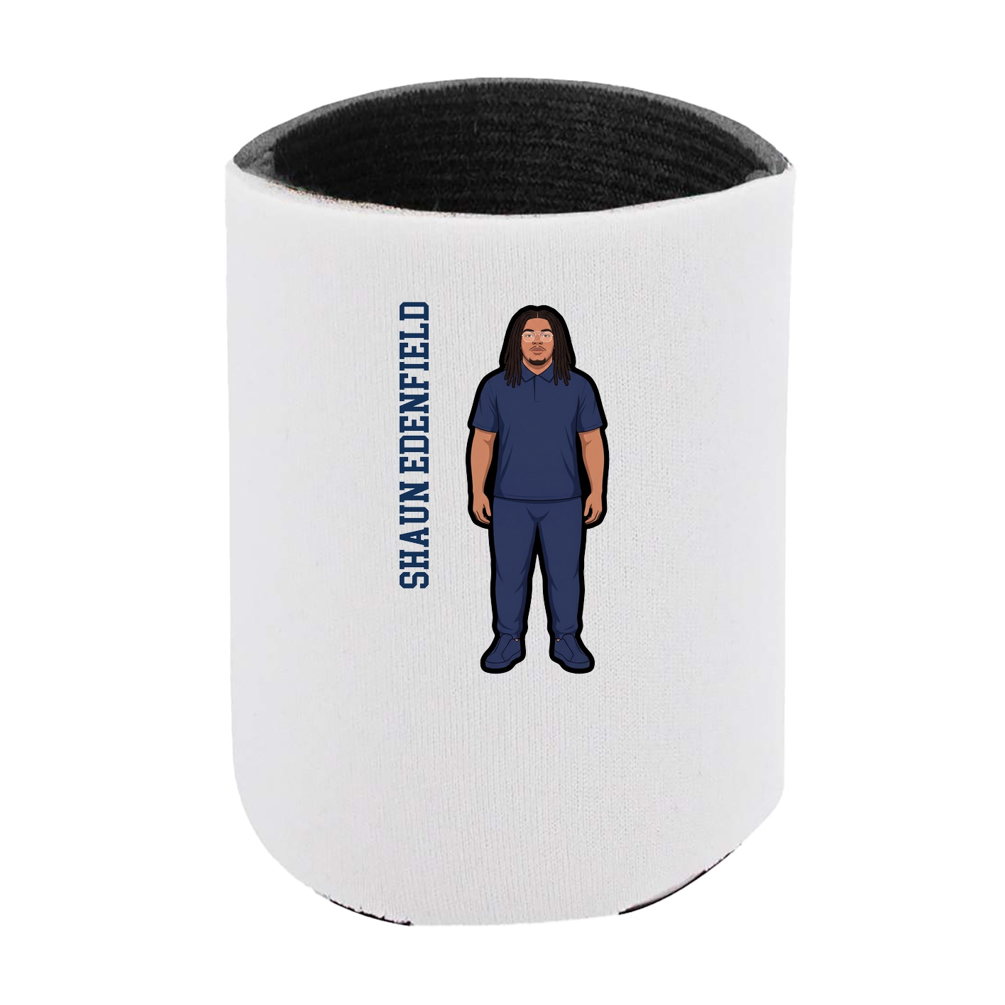 Can Holder — Name Vertical in White