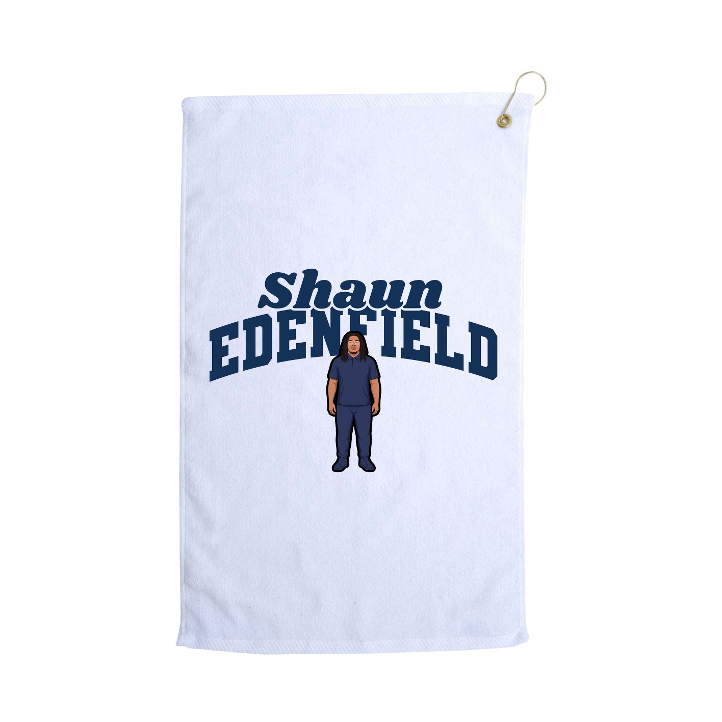 Golf Towel — Signature Arch in White