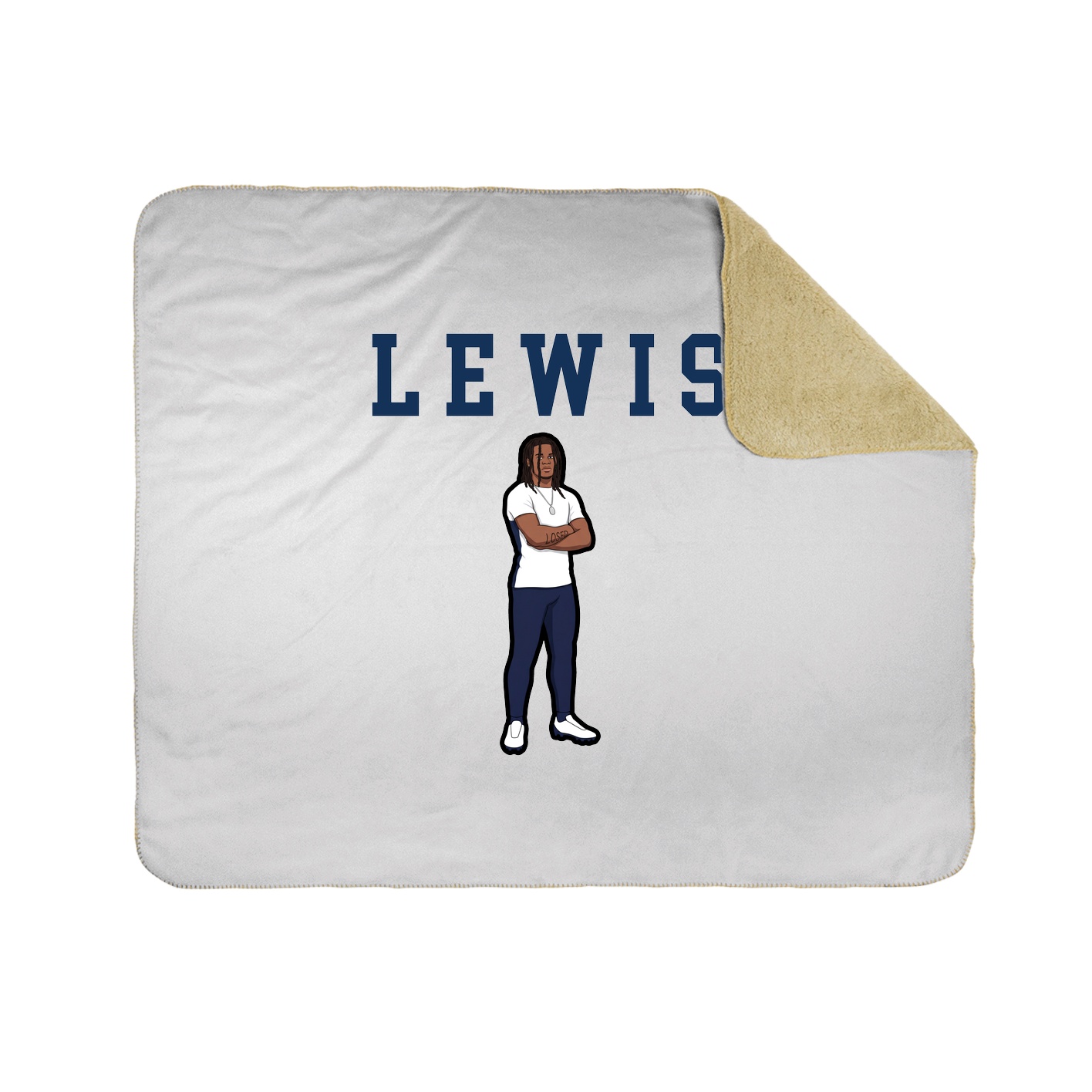 Throw Blanket — Shirsey in White