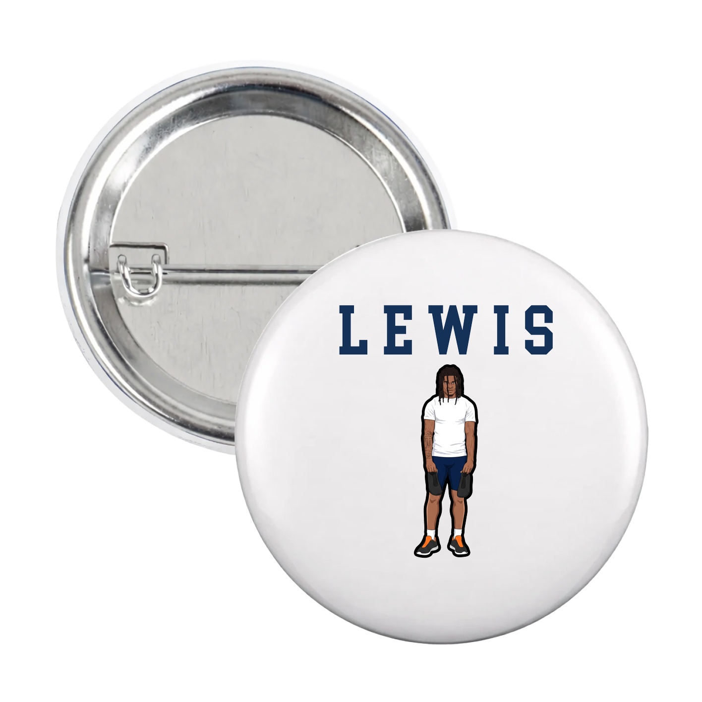 Game Day Button — Shirsey in White
