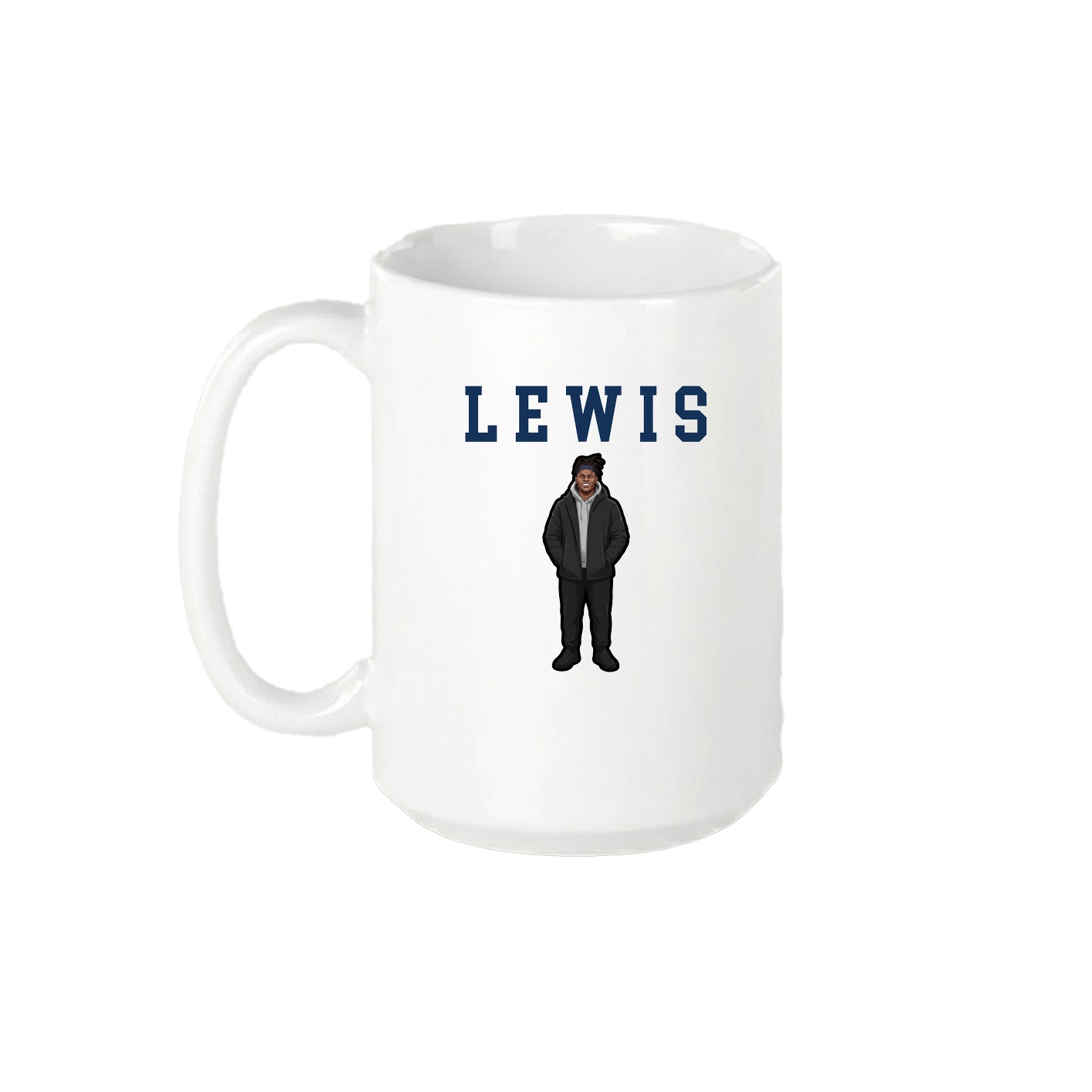 15oz Coffee Mug — Shirsey in White