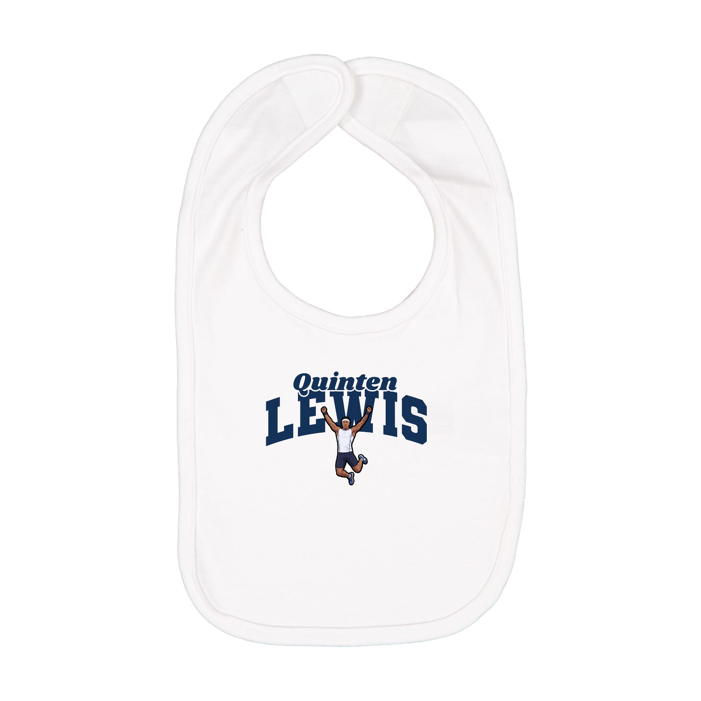 Infant Bib — Signature Arch in White